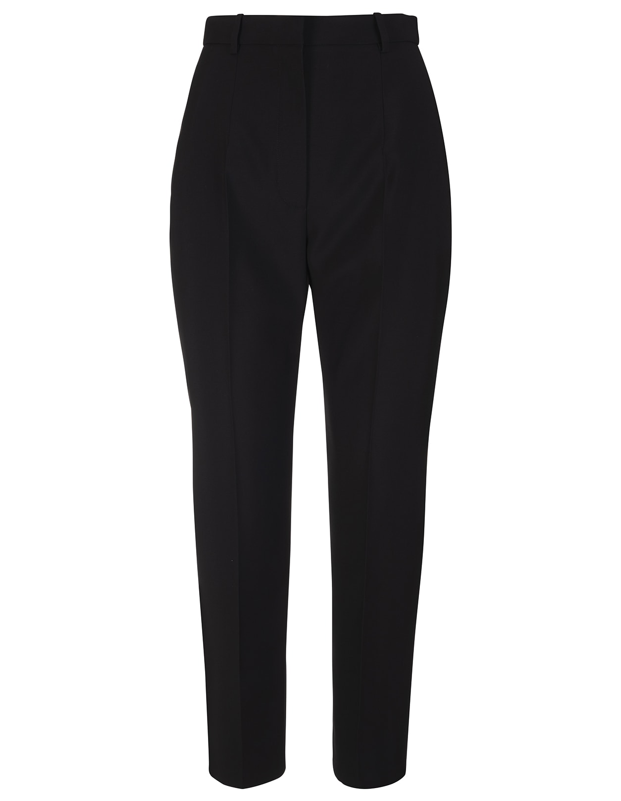 ALEXANDER MCQUEEN WOMAN BLACK HIGH WAIST TAILORED TROUSERS