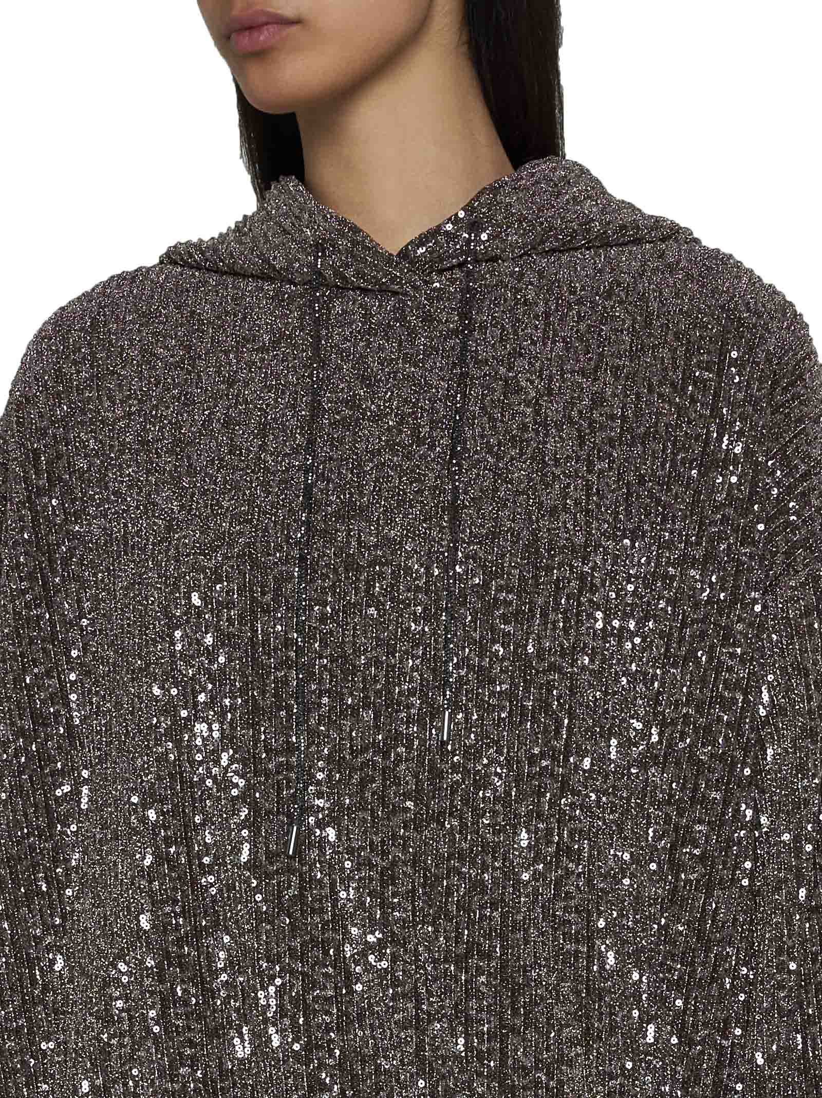 Shop Stine Goya Fleece In Holographic Sequin