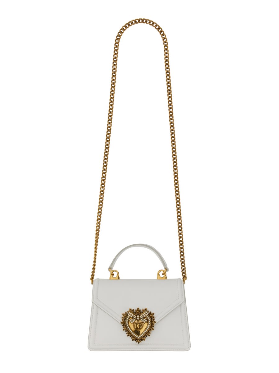 Shop Dolce & Gabbana Devotion Bag Small In White