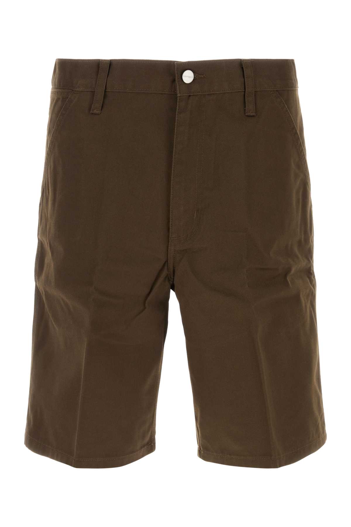 Brown Twill Simple Short