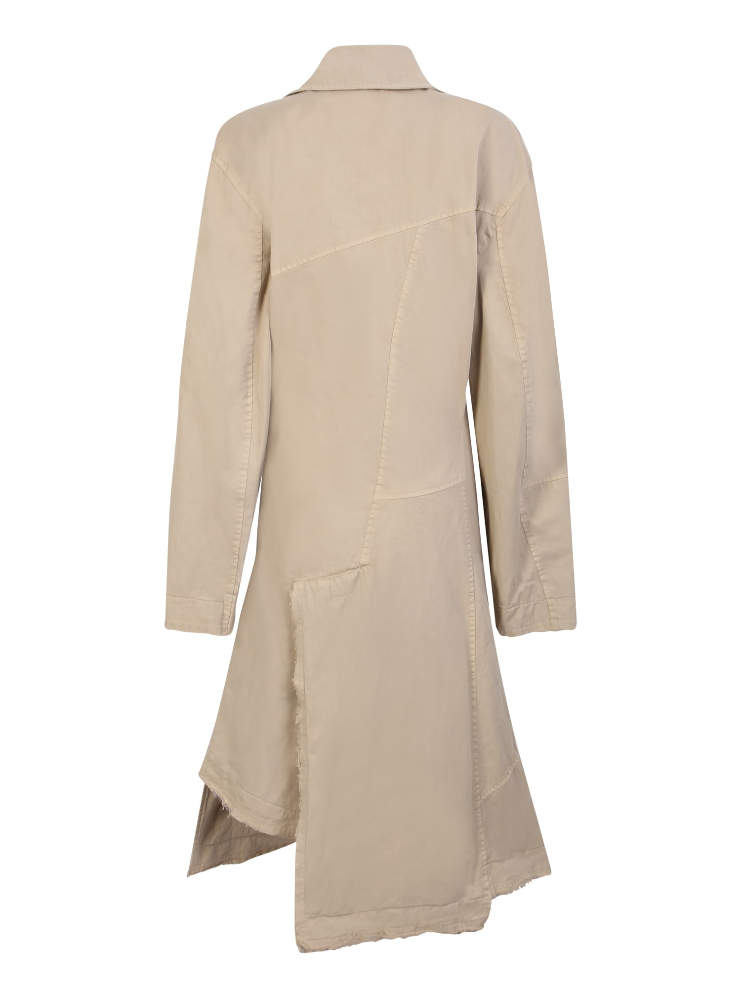 Shop Jw Anderson Beige Twisted Trench Coat