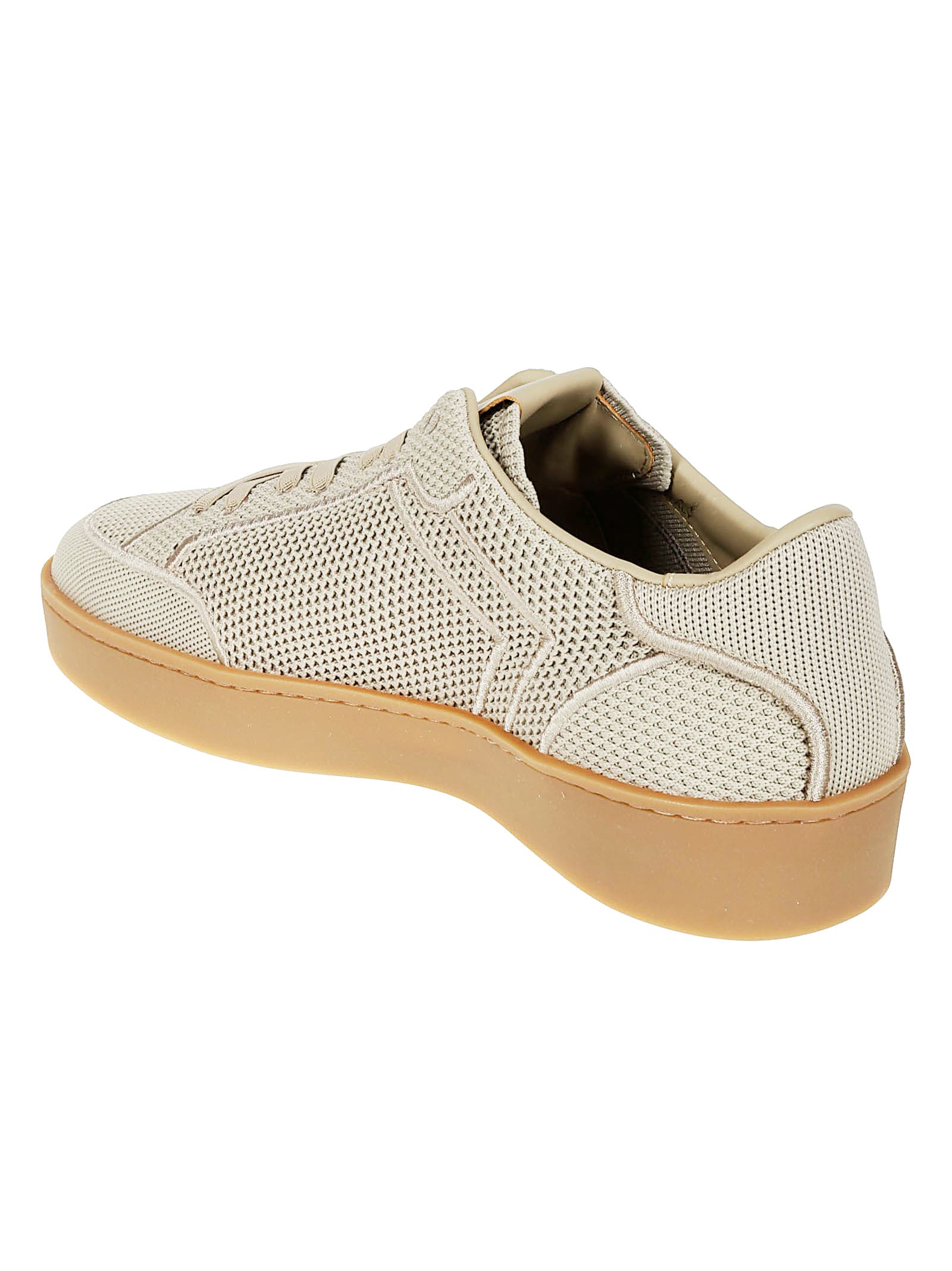 Canali Breathable Mesh Sneakers With Rubber Sole