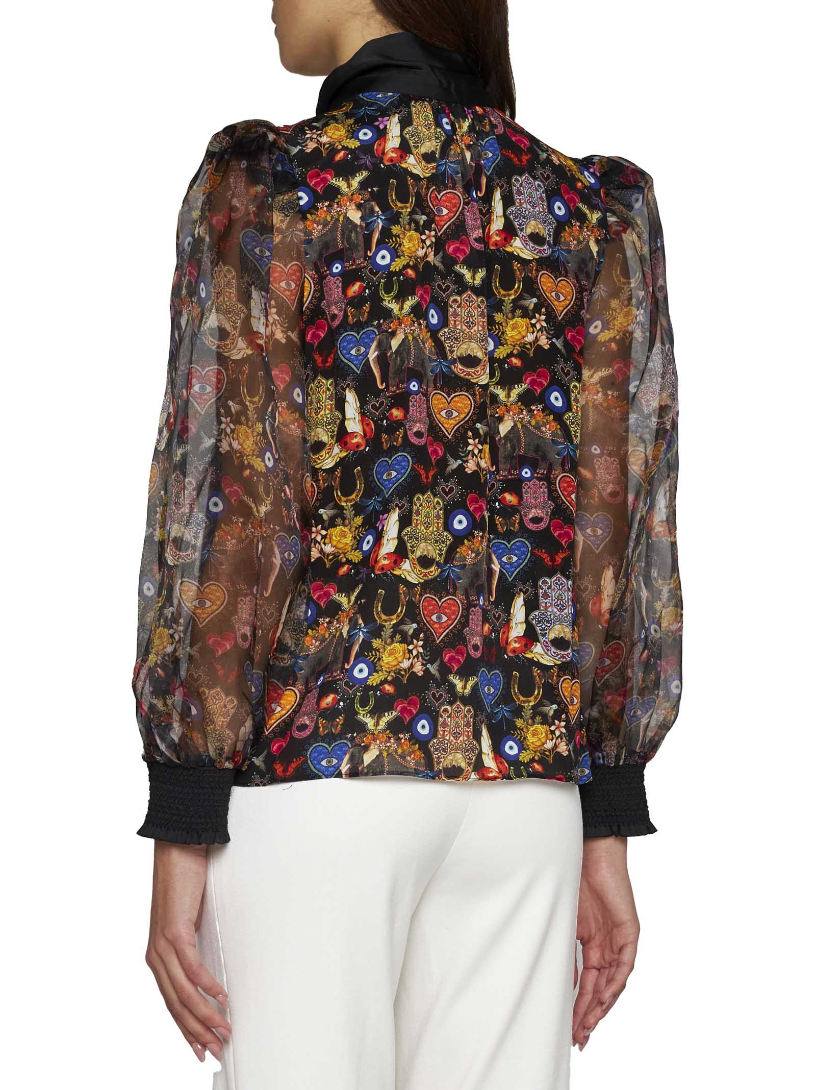 Shop Alice And Olivia Shirt In Ethereal Sm