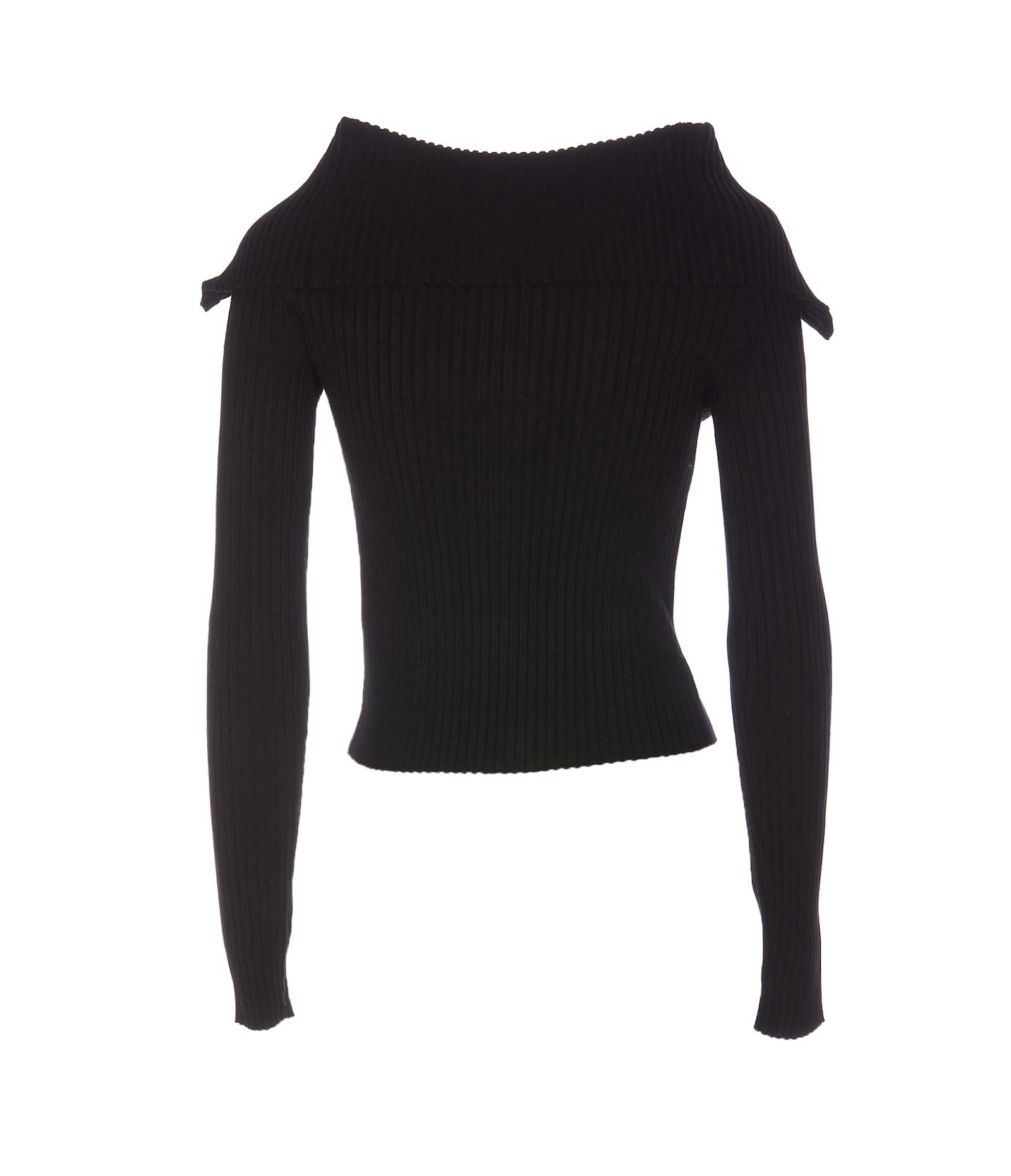 Shop Patrizia Pepe Zip Sweater In Black