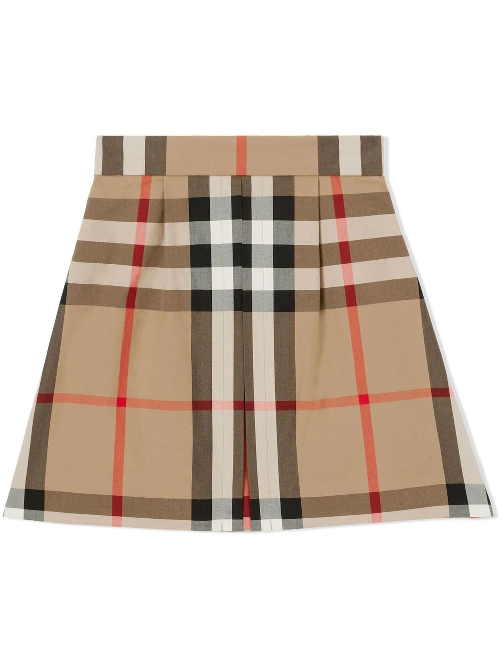 Women's burberry pleated clearance skirt