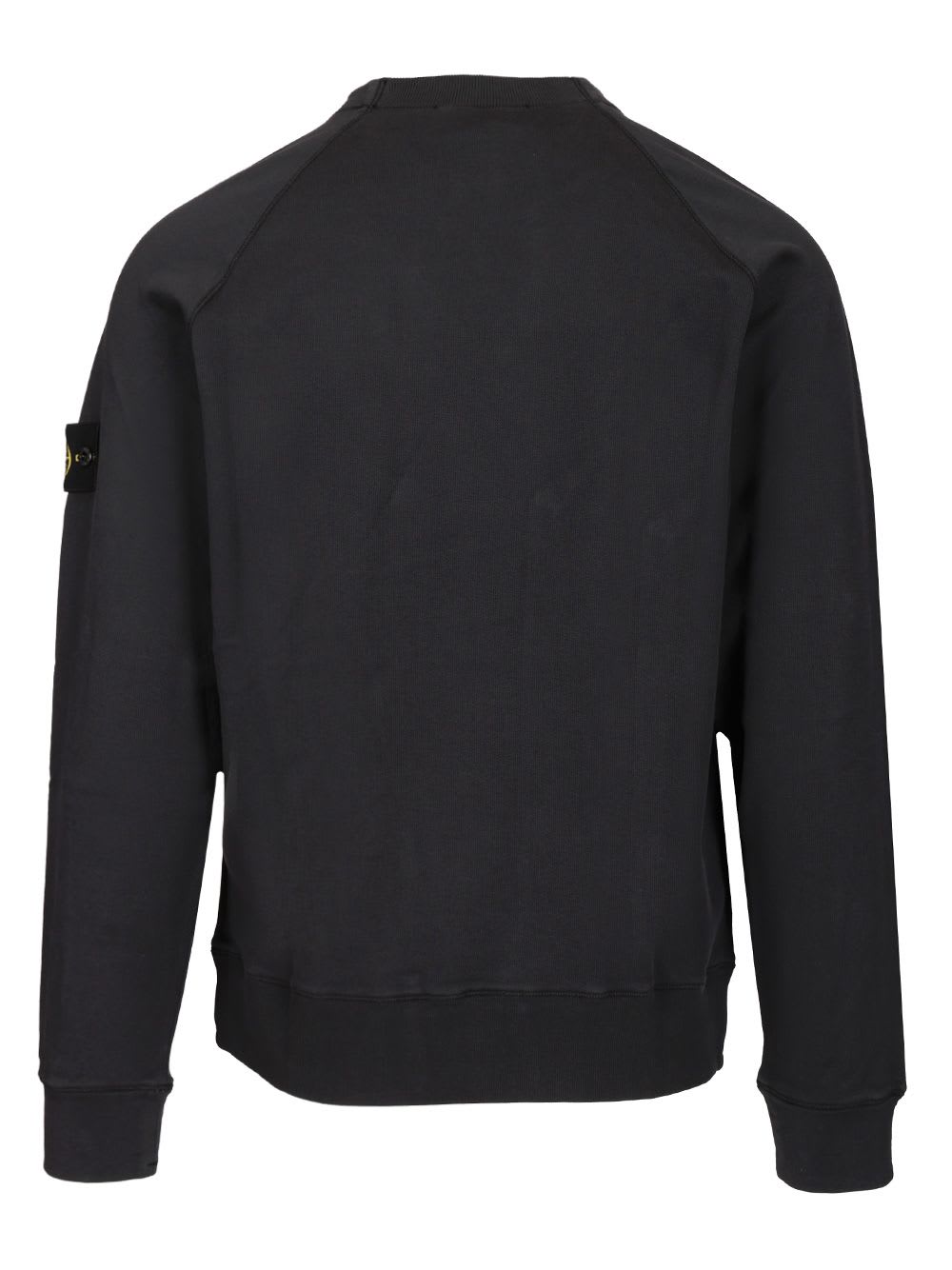 Stone Island Cotton Sweatshirt Sweatshirts Blue In Black