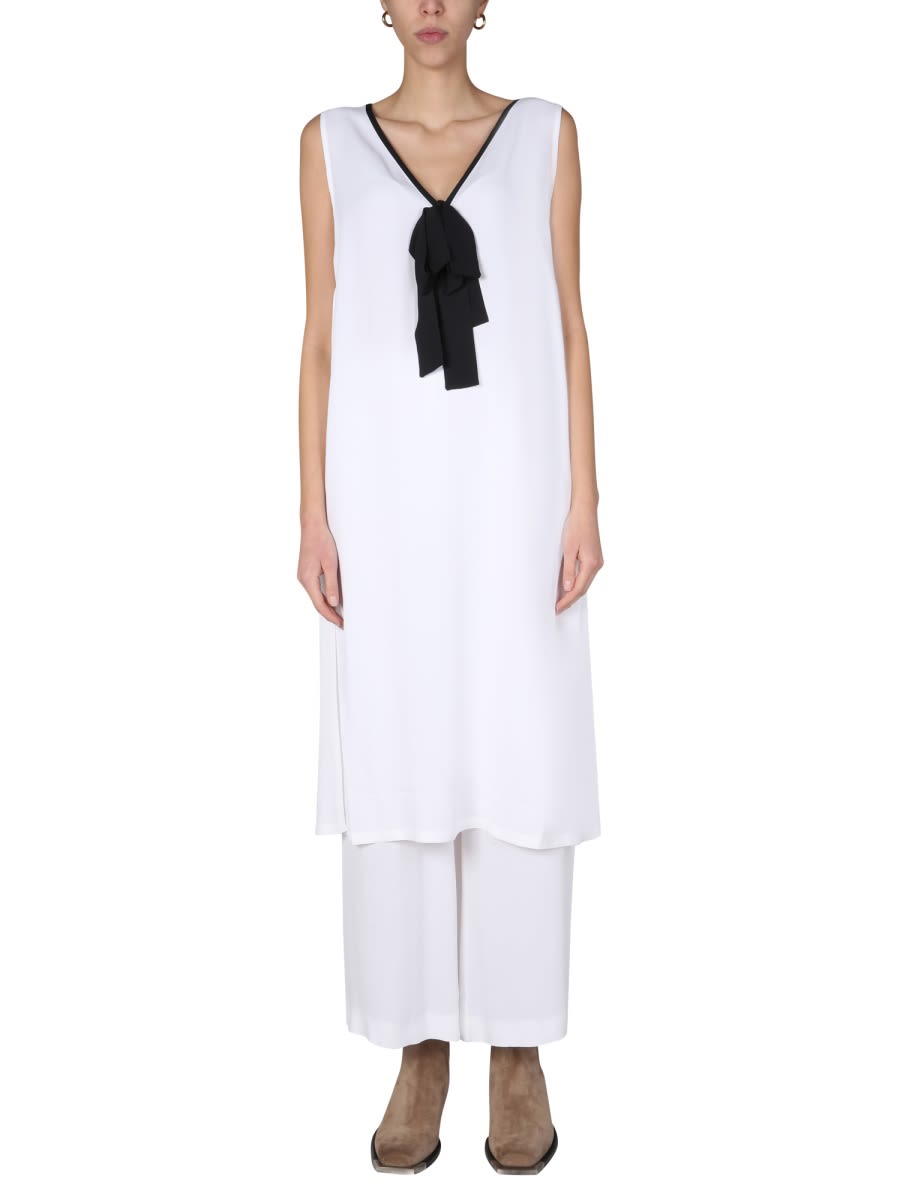 Shop Fabiana Filippi Silk Blend Top In White