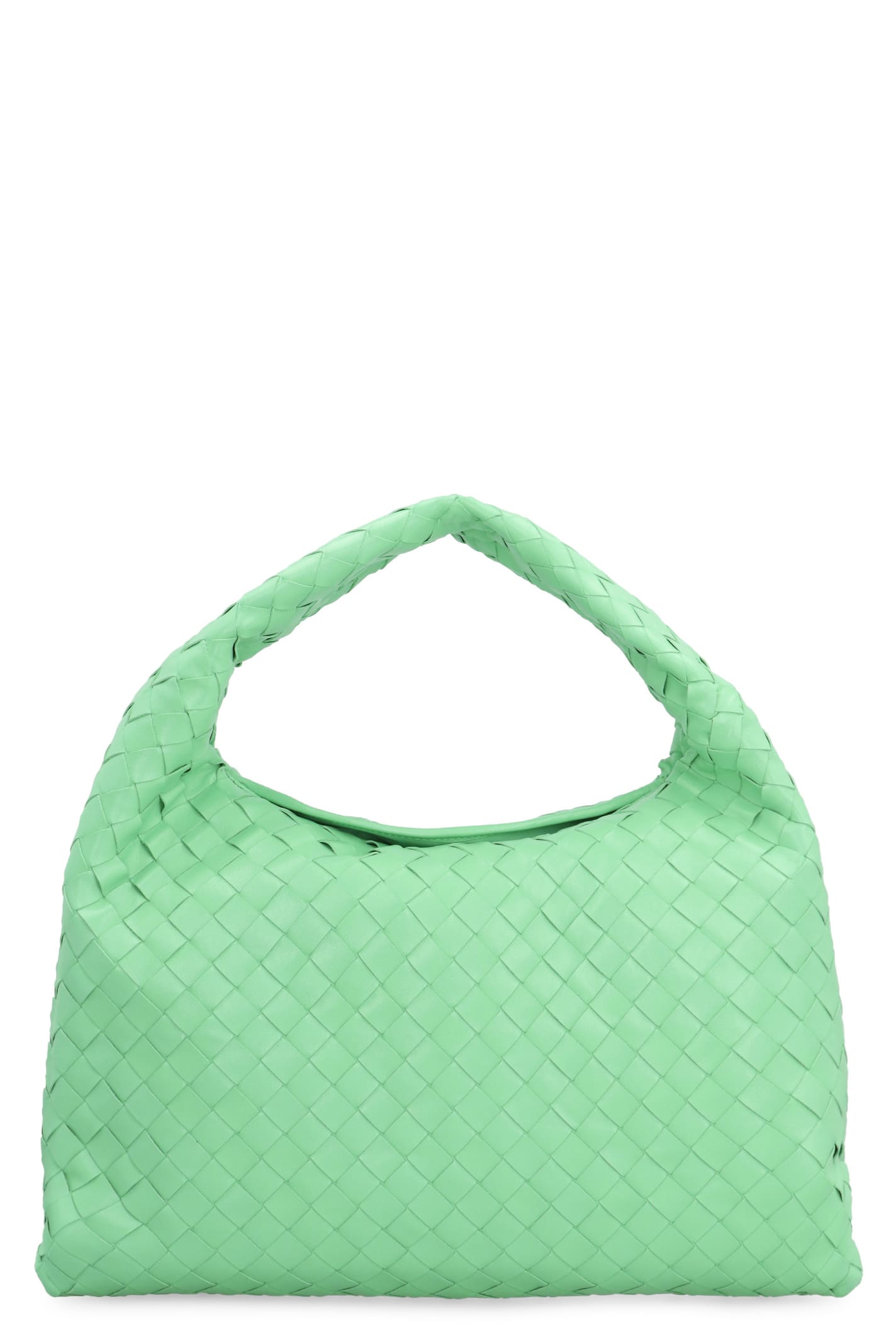 BOTTEGA VENETA, Small Hop Intrecciato 15 Leather Hobo Bag, Women