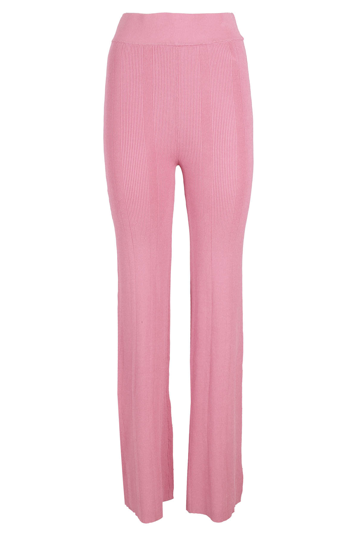 Remain Birger Christensen Ribbed Knit Straight Pant In Cashmere Rose