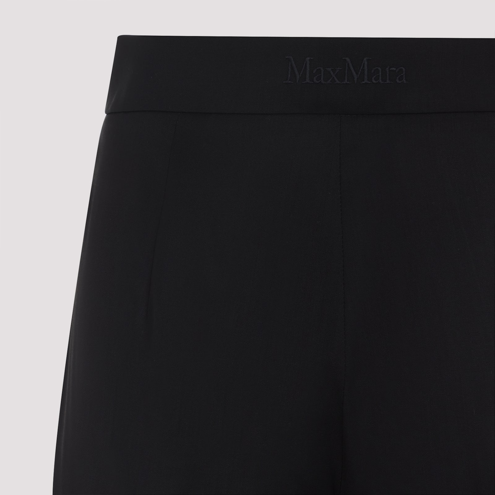 Max Mara High-rise Cady Wide-leg Pants In Black