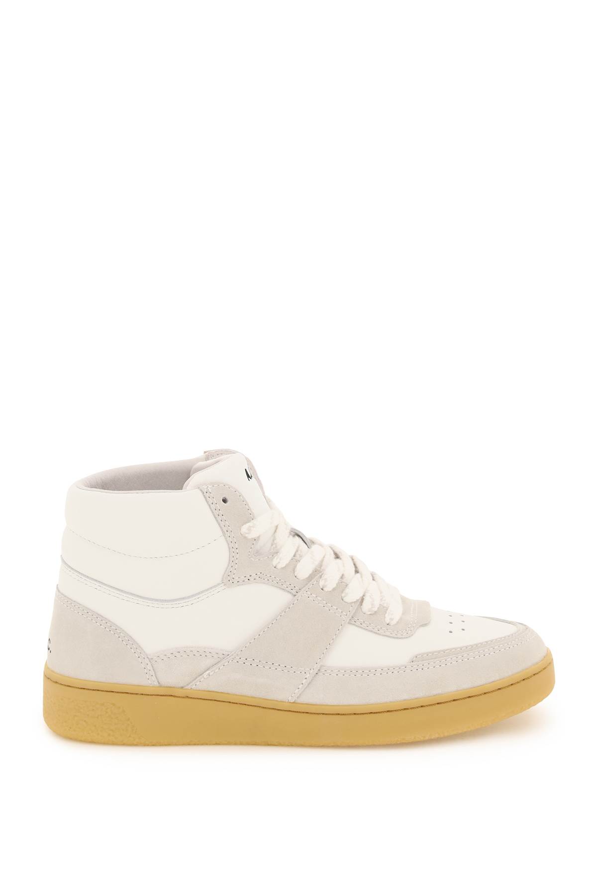 APC LEATHER PLAIN HIGH SNEAKERS