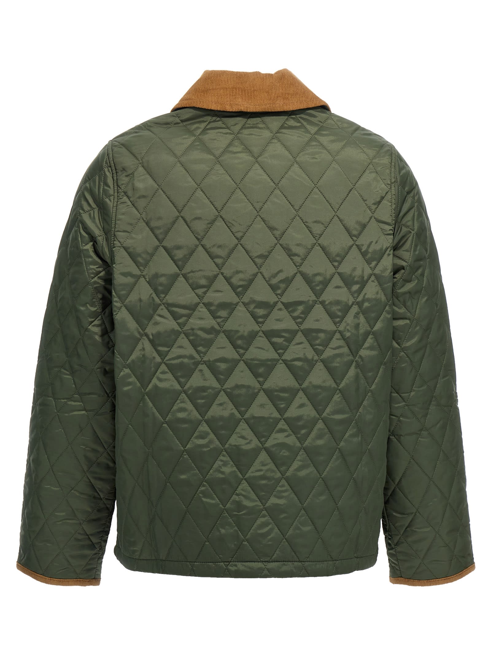 Shop Barbour Liddesdale 30th Anniversary Cropped Jacket In Green