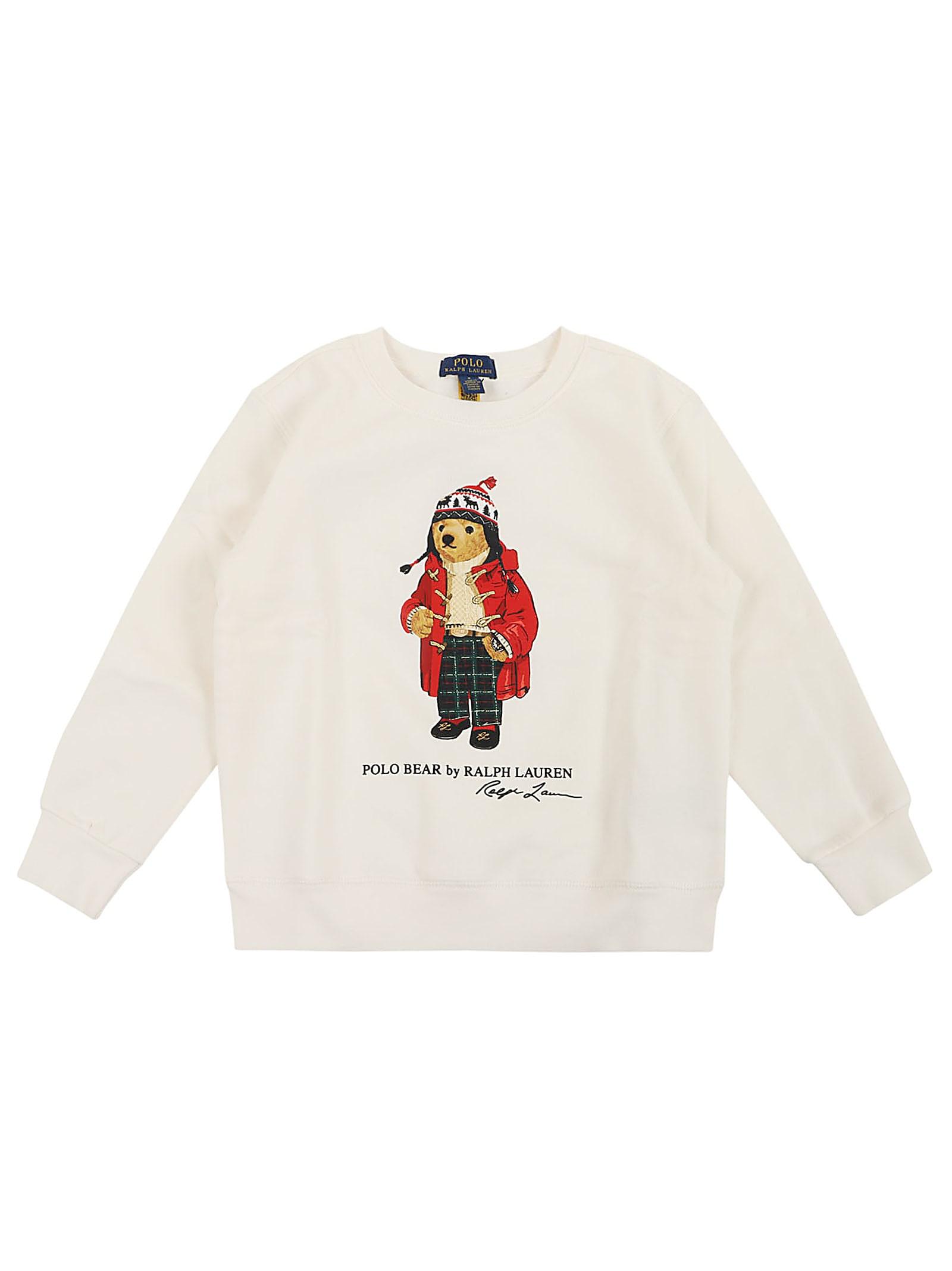 Ralph Lauren Kids' Lscnm4-knit Shirts-sweatshirt In Bear