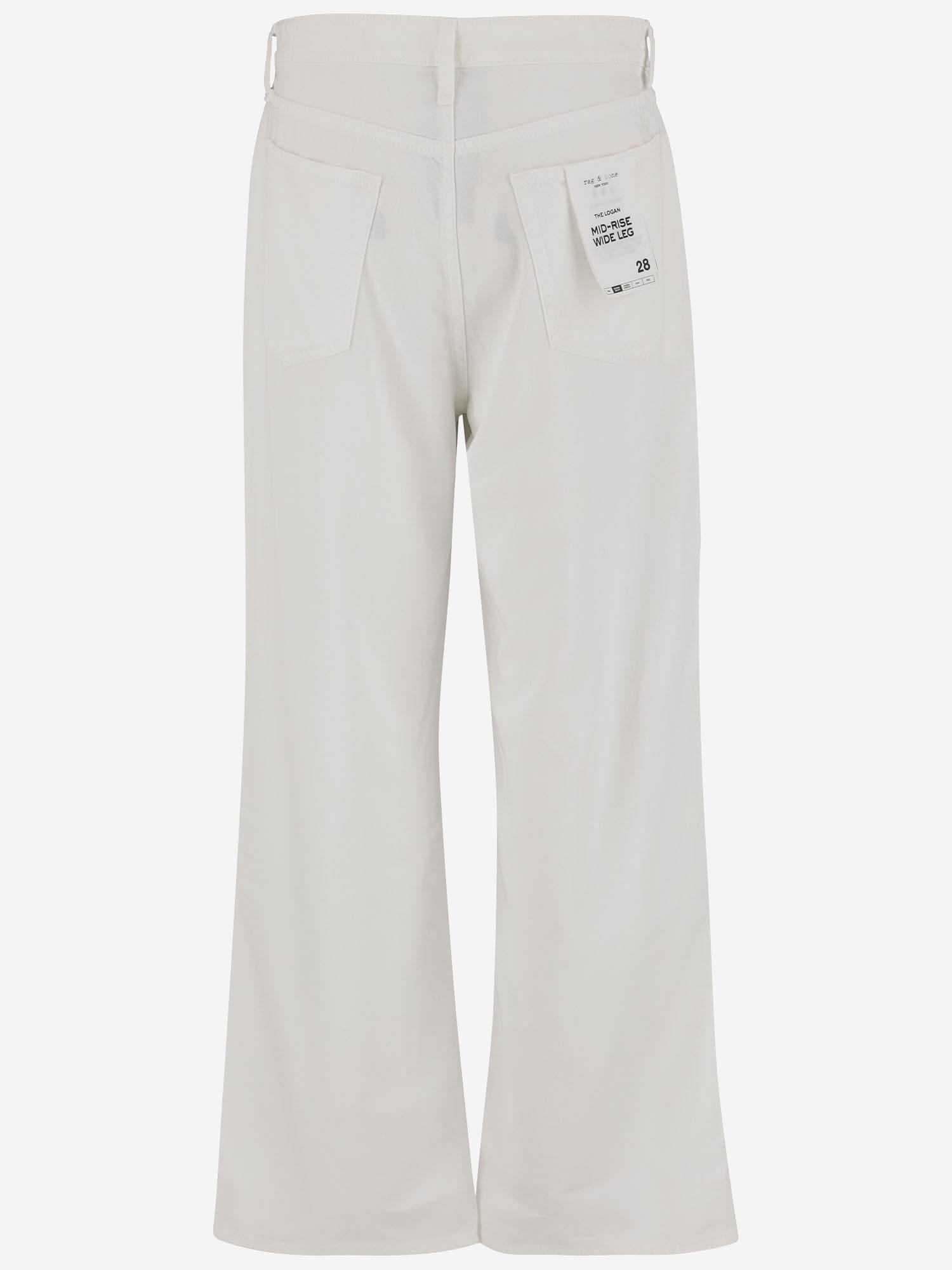 Rag & Bone Cotton Blend Jeans In White