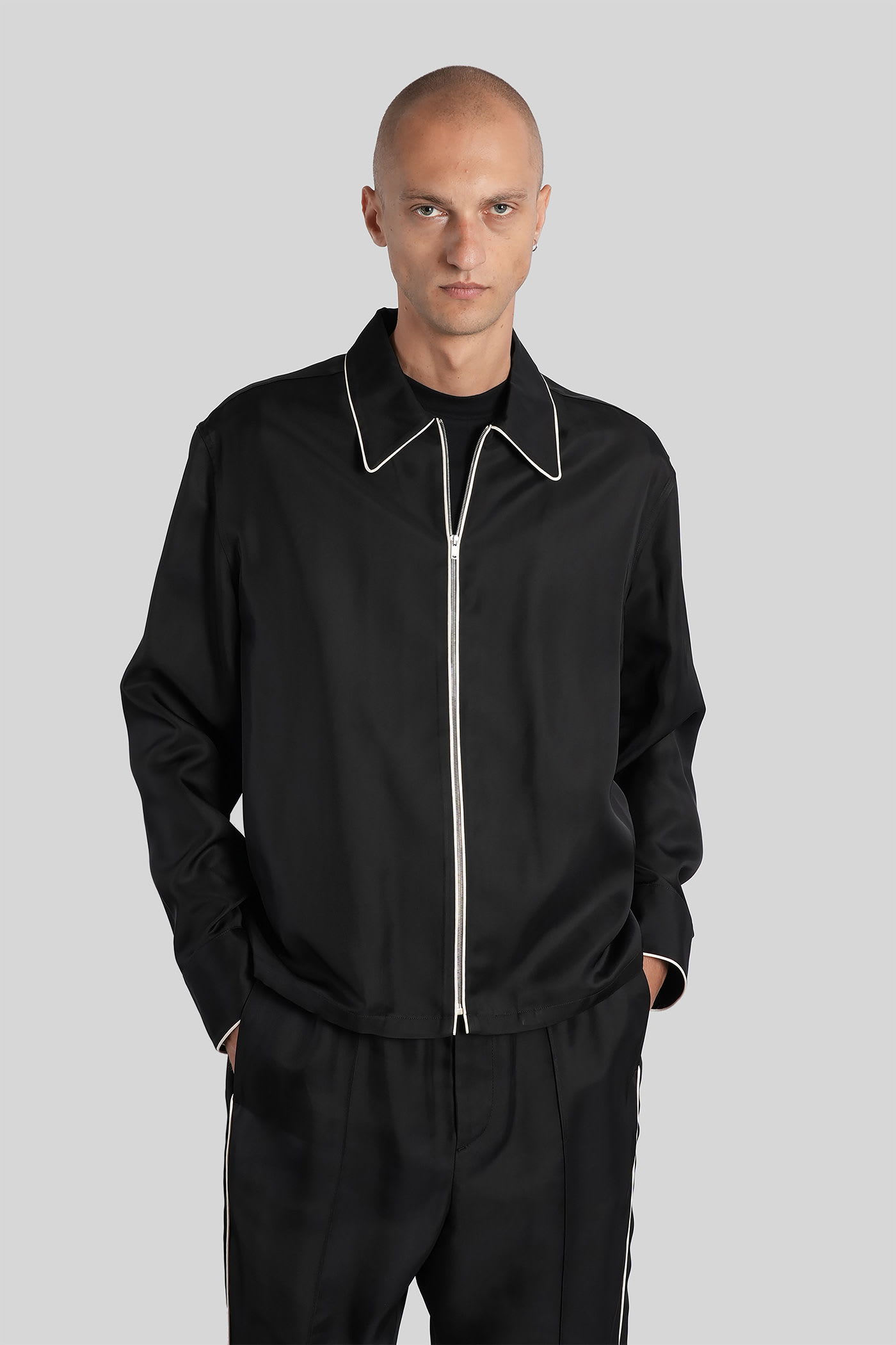 Jil Sander Shirt 171 Shirt In Black Viscose In Black
