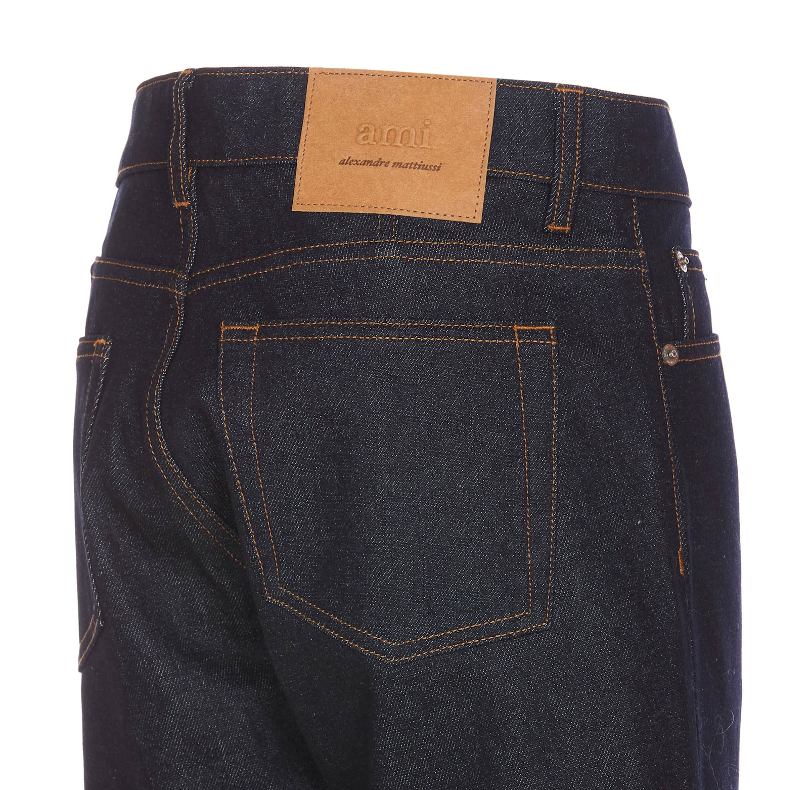 Shop Ami Alexandre Mattiussi Classic Fit Jeans In Blue