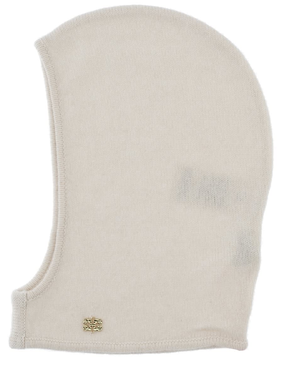 Ganni Women Wool Balaclava In Neutral