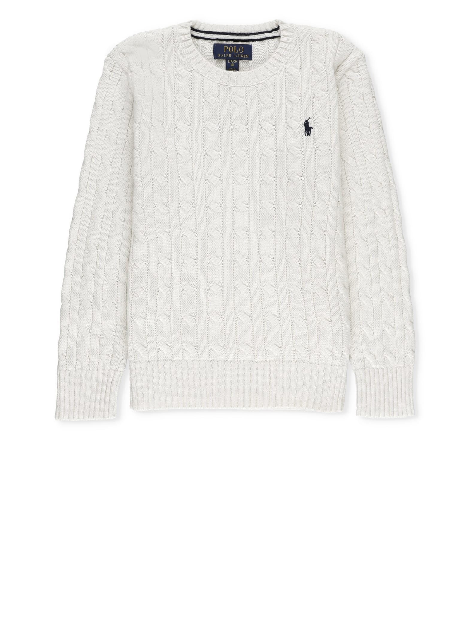 Shop Ralph Lauren Pony Sweater In White