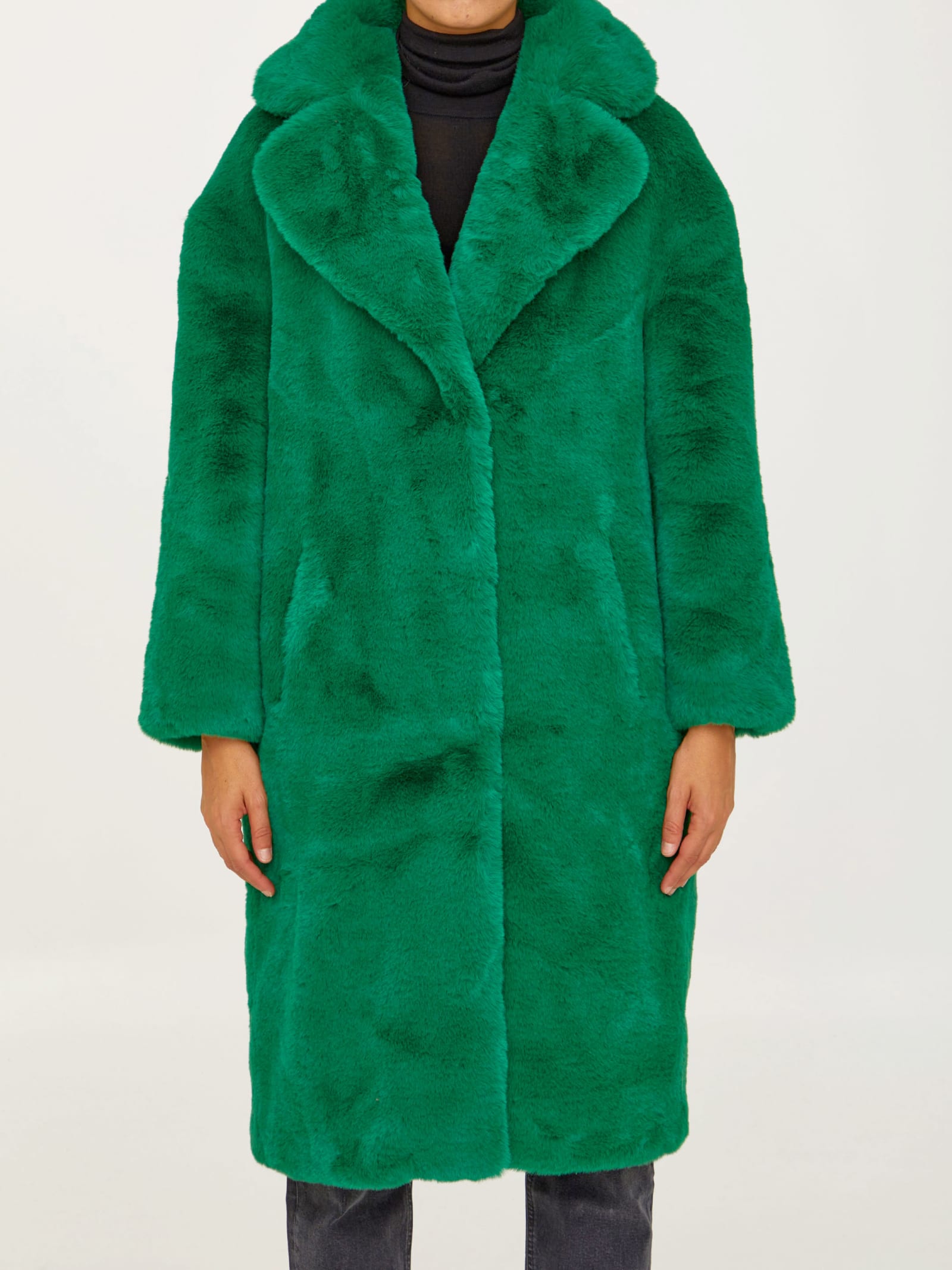 男女兼用 新品、未使用 新品 katrin tokyo 4way eco fur coat（blue