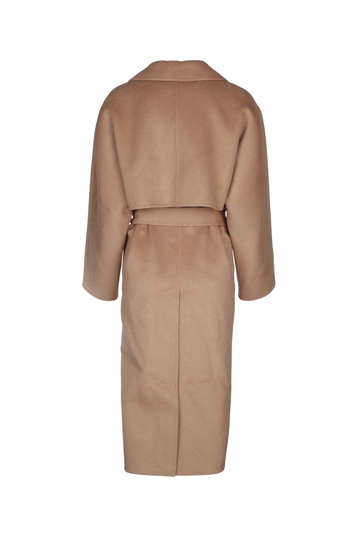 Shop Calvin Klein Ls Df Wool Long Wrap Coat In Amphora