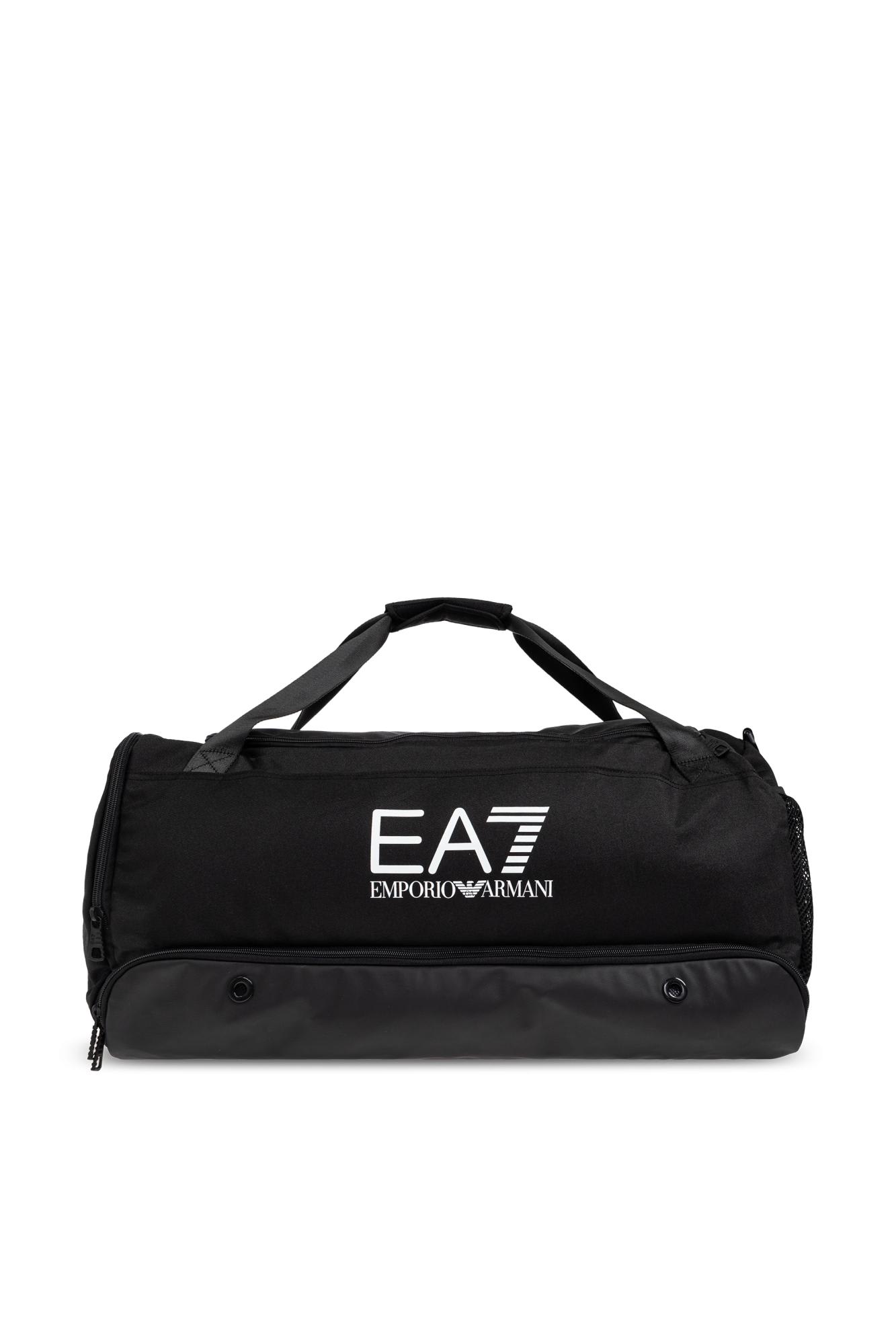 Ea7 Emporio Armani Sports Bag With Logo In Black