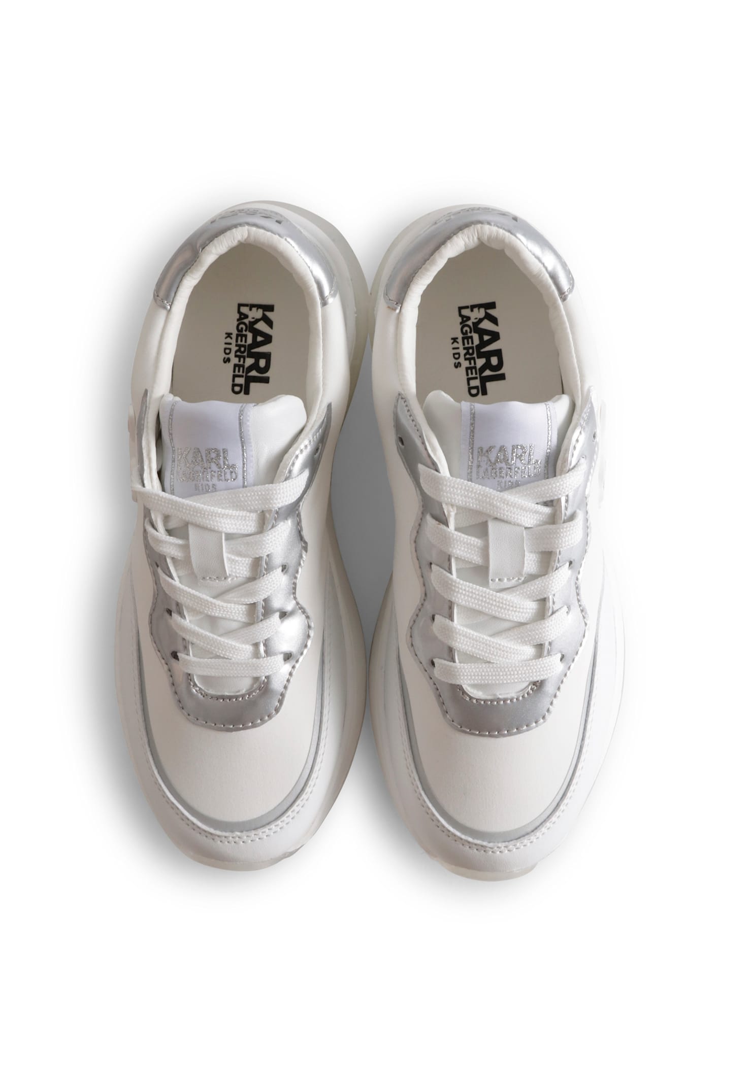 Karl Lagerfeld Logo-print Sneakers In White