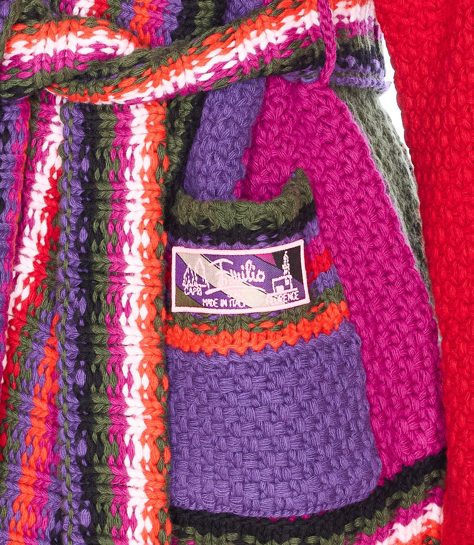 Pucci Knitted Cardigan In Red