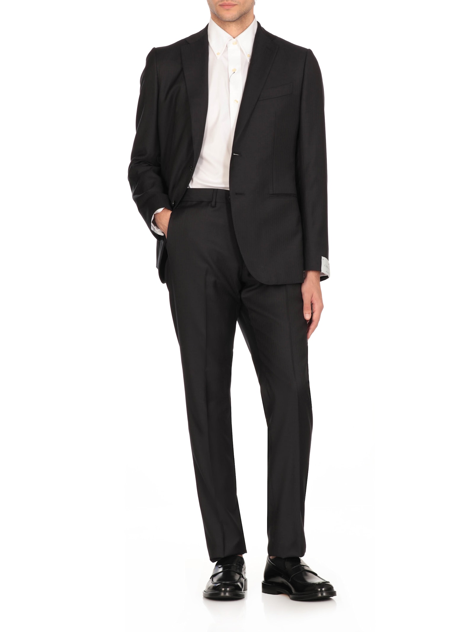 Caruso Wool Single-breasted Suit In Blue