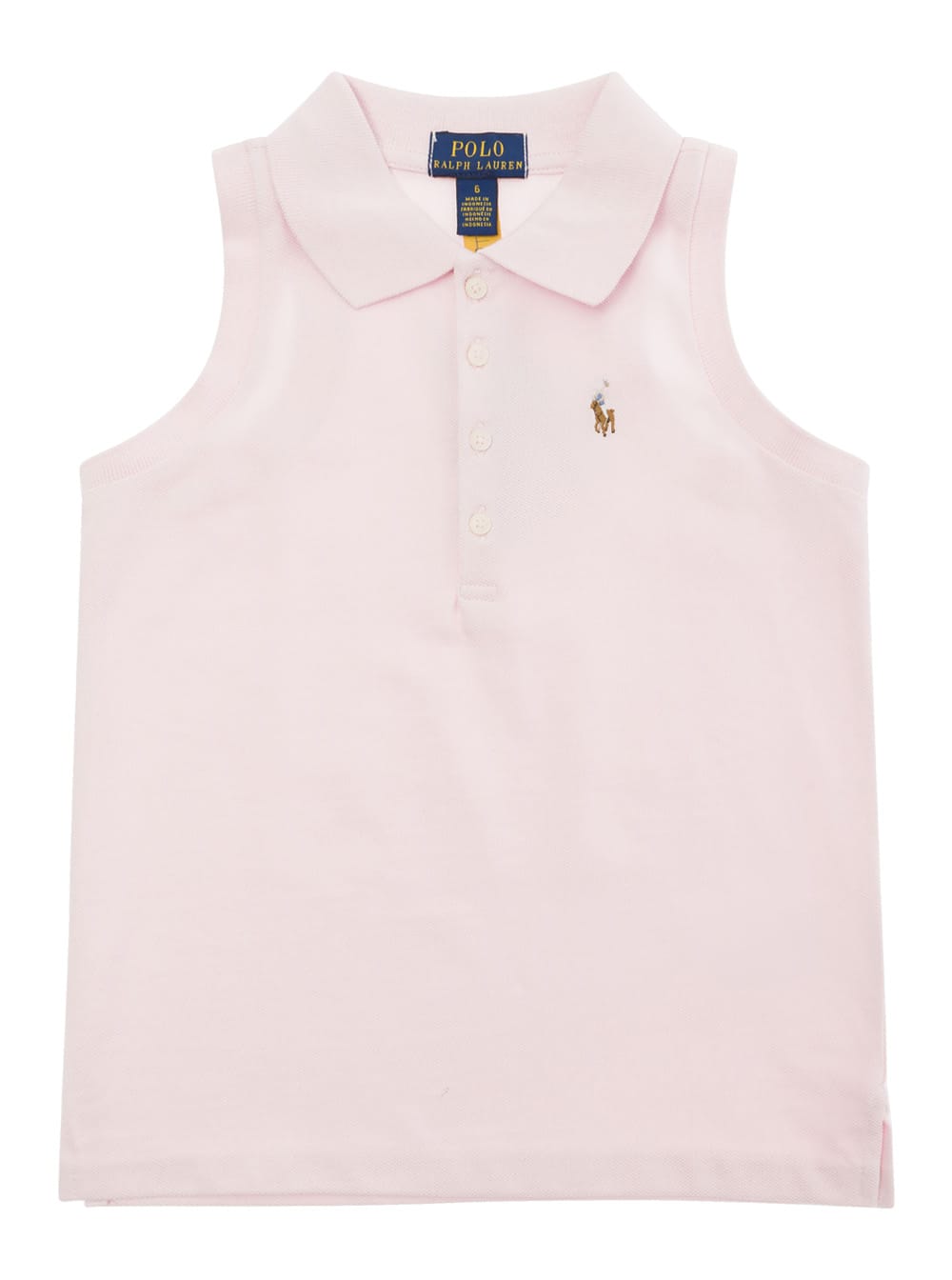 Shop Ralph Lauren Slevless Polo Knit In Pink