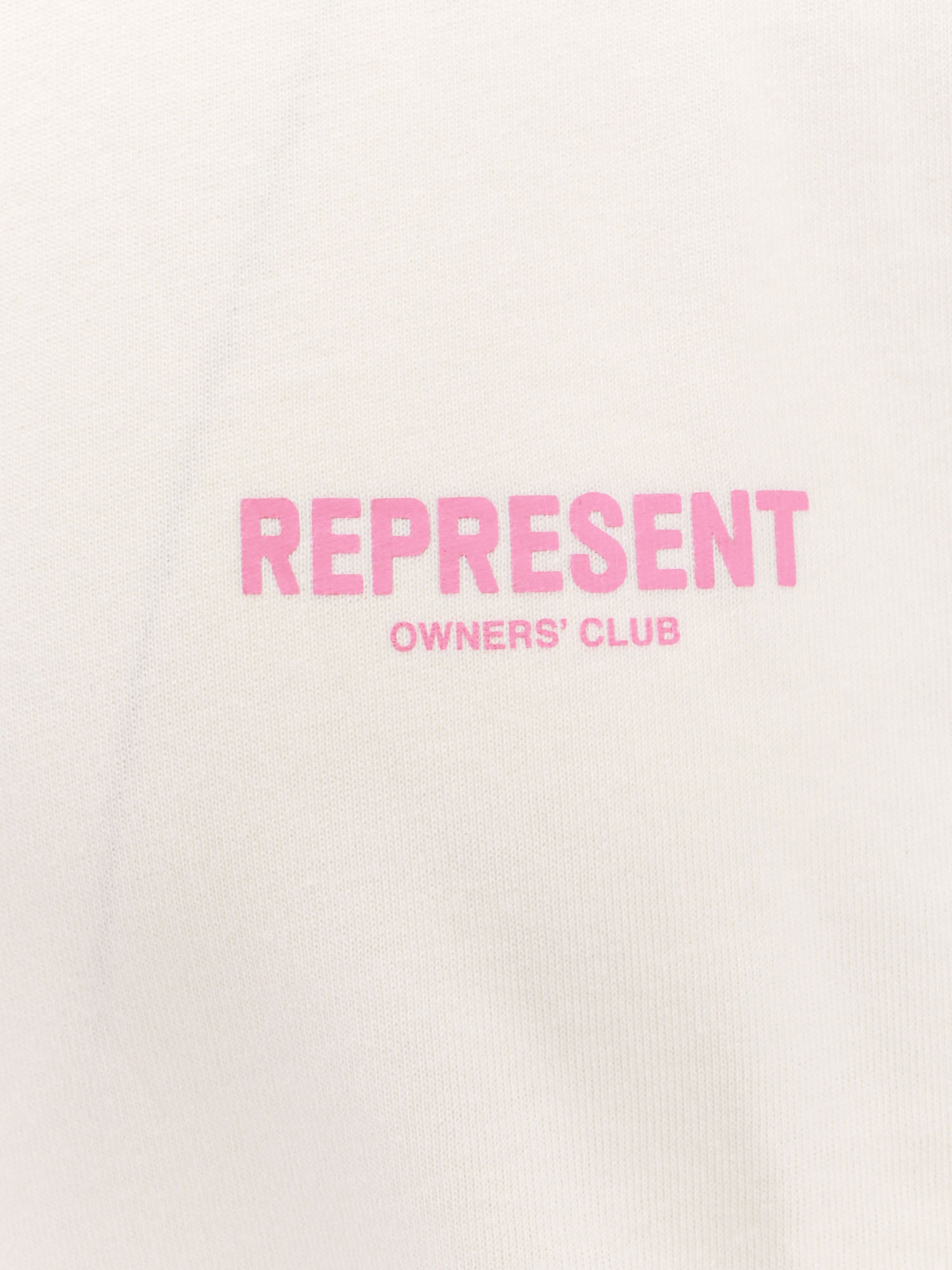 Shop Represent Logo Round Neck T-shirt In White/bubblegum Pink