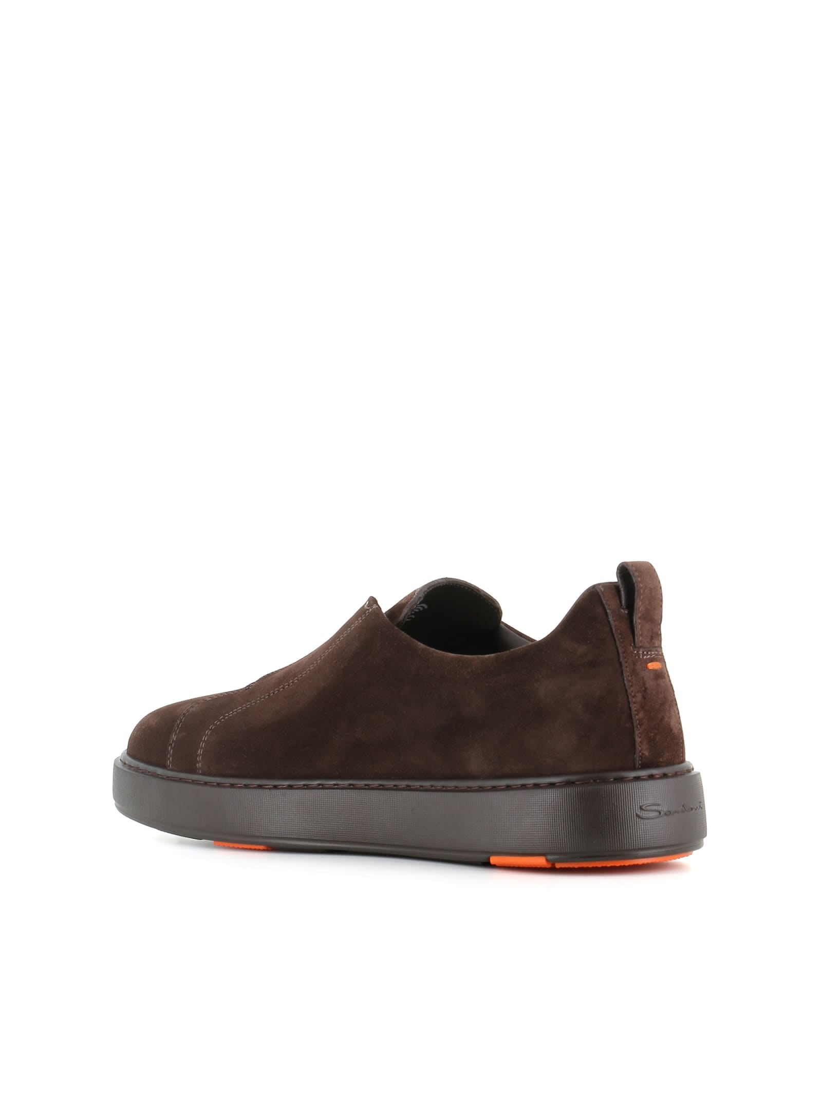 Shop Santoni Sneaker Victor In Brown