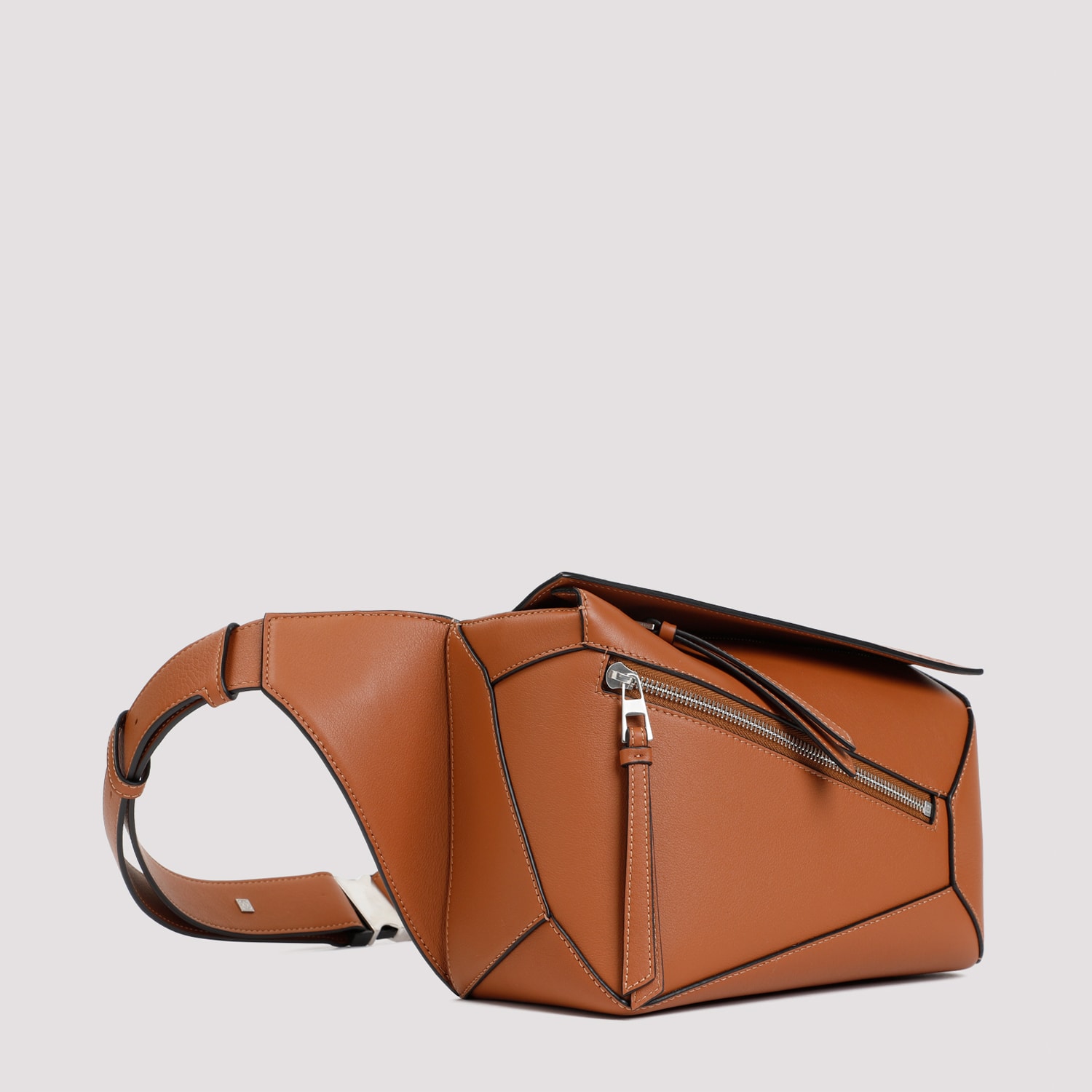 Shop Loewe Puzzle Edge Small Bumbag In Tan