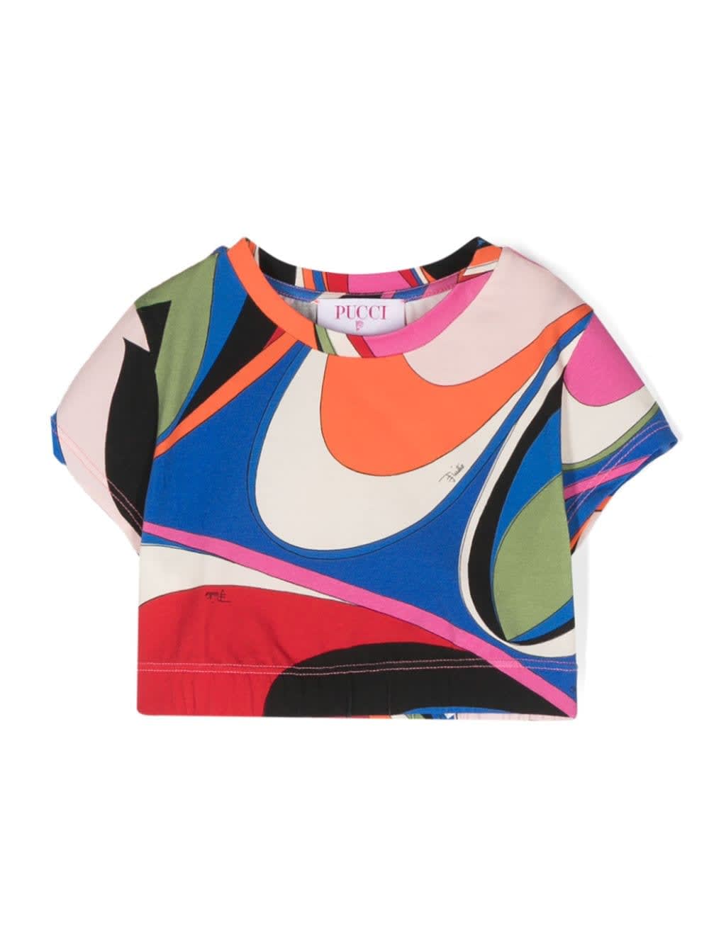 Shop Pucci T-shirt Con Stampa In Multicolor