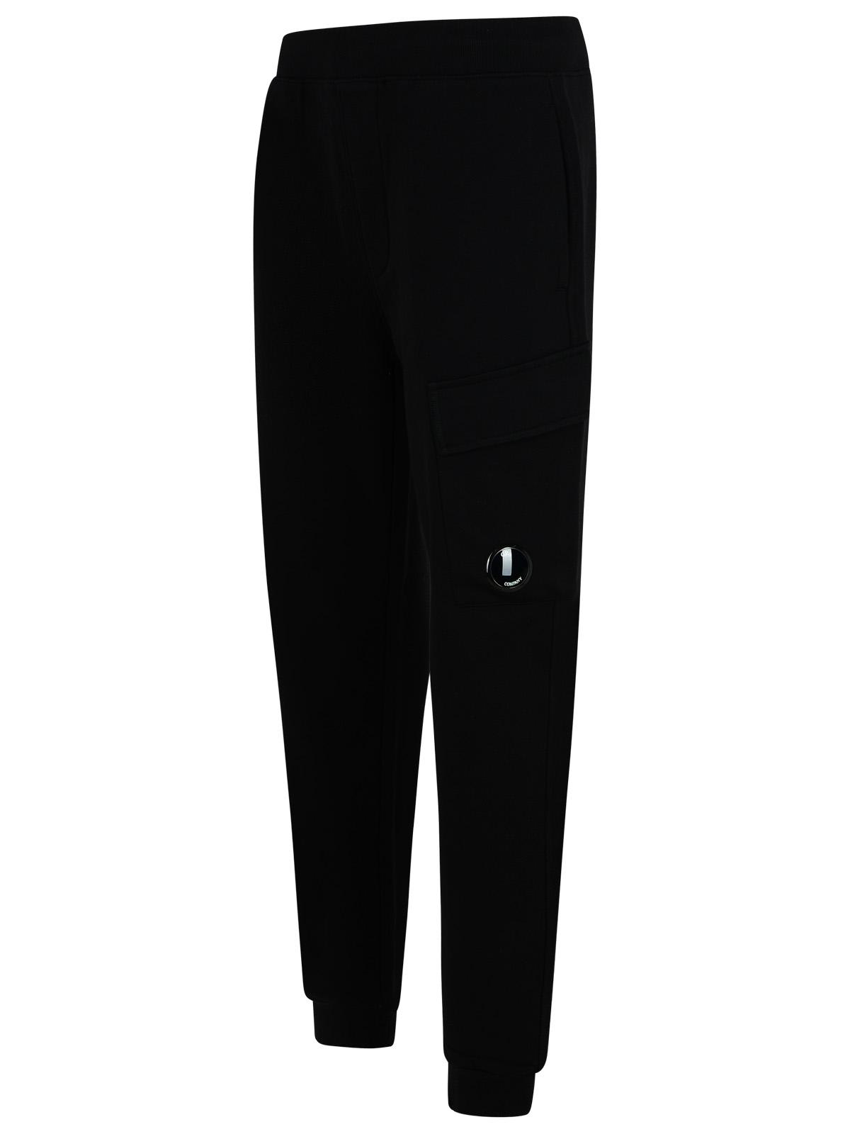 Shop C.p. Company Black Cotton Trousers