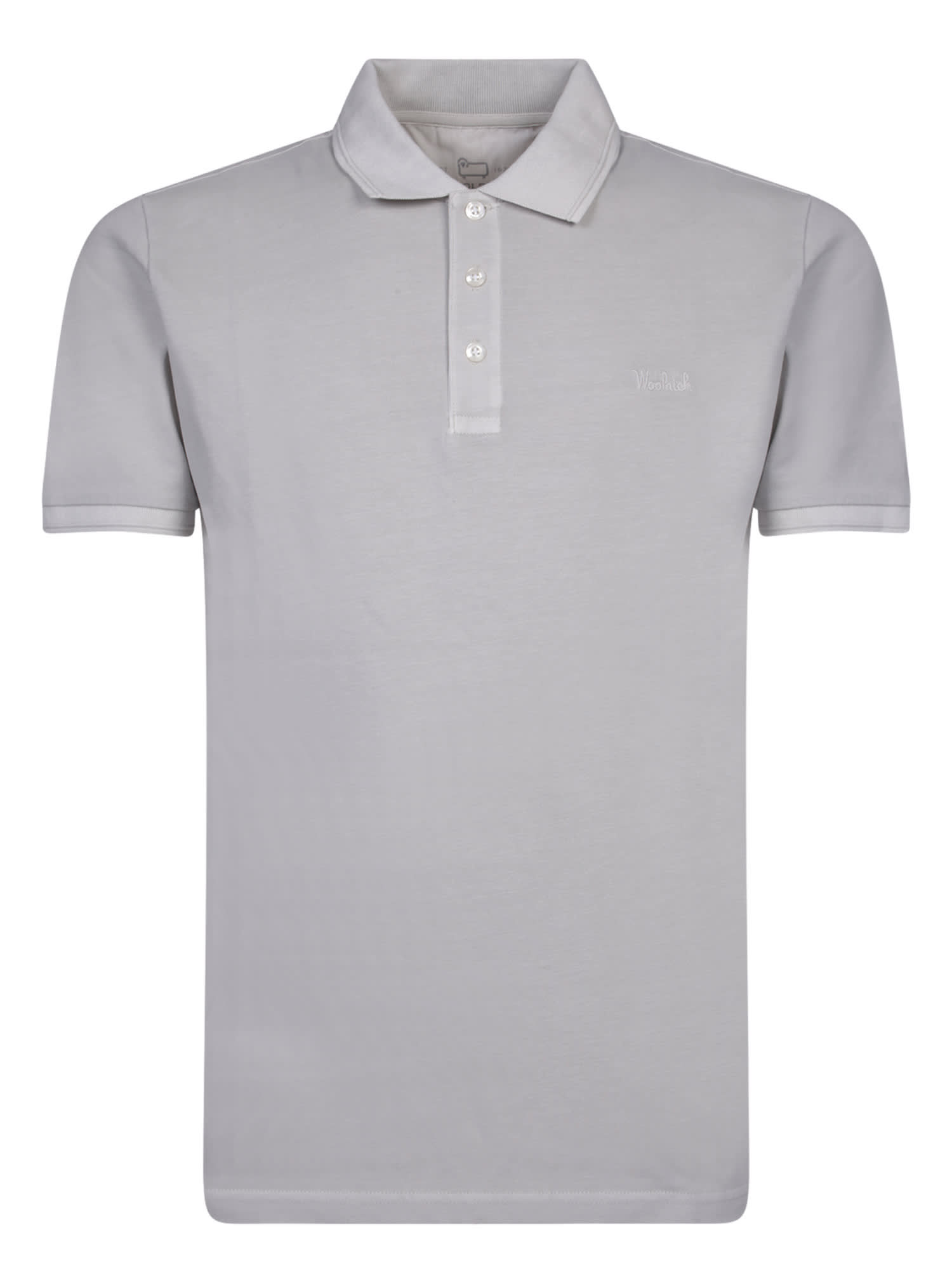 Shop Woolrich Ivory Logo Polo Shirt In White