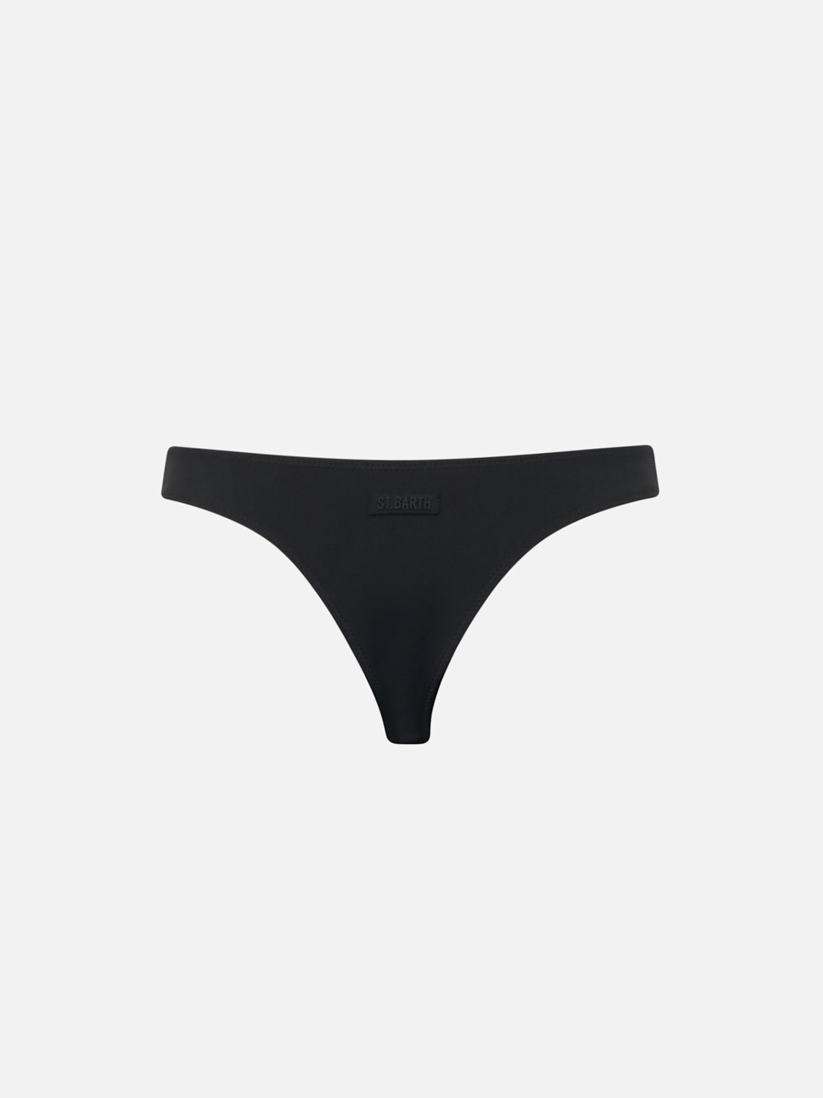 Mc2 Saint Barth Woman Black Cheeky Swim Briefs Naomi In Black