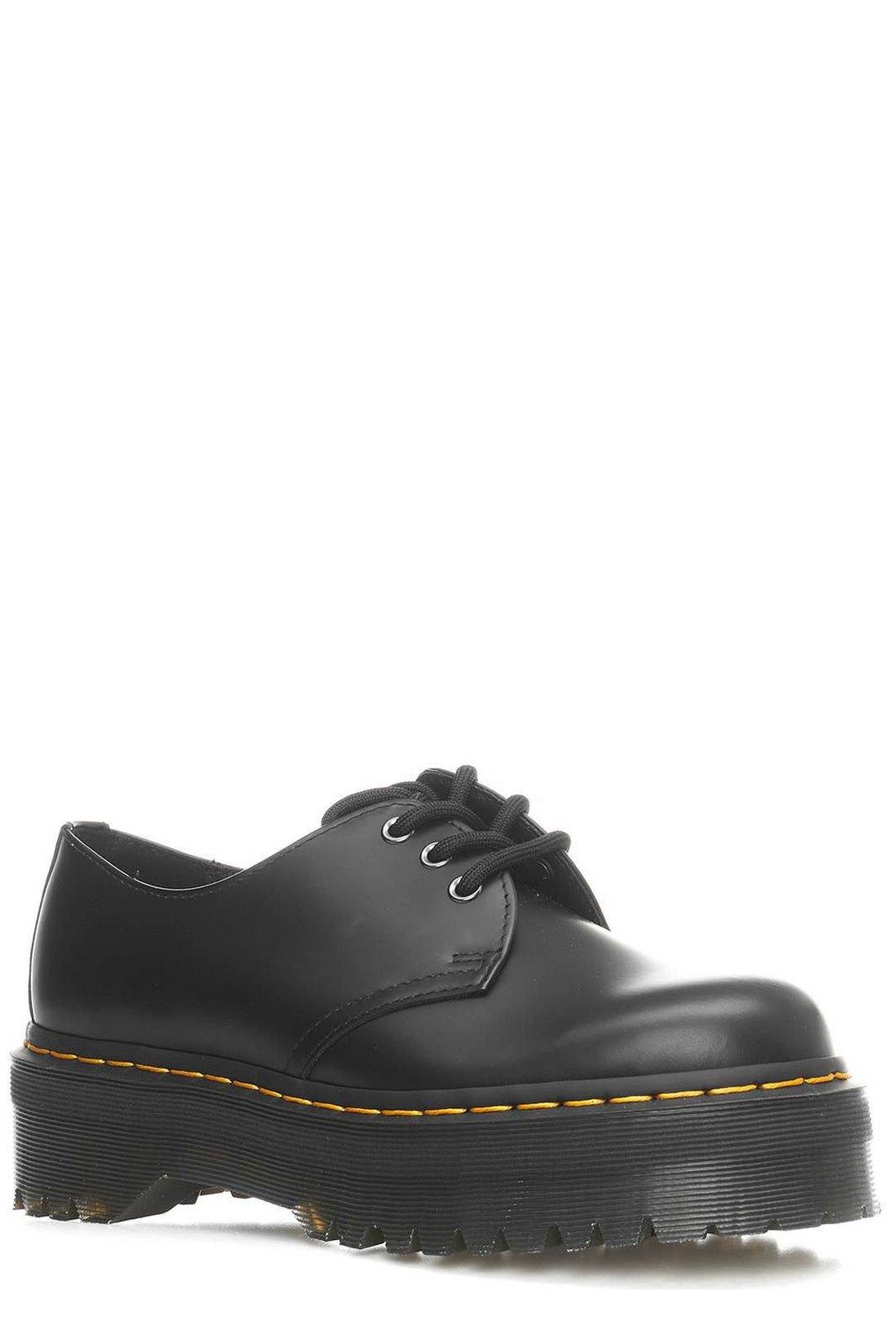 Dr. Martens Derbies 1461 Quad En Cuir In Black