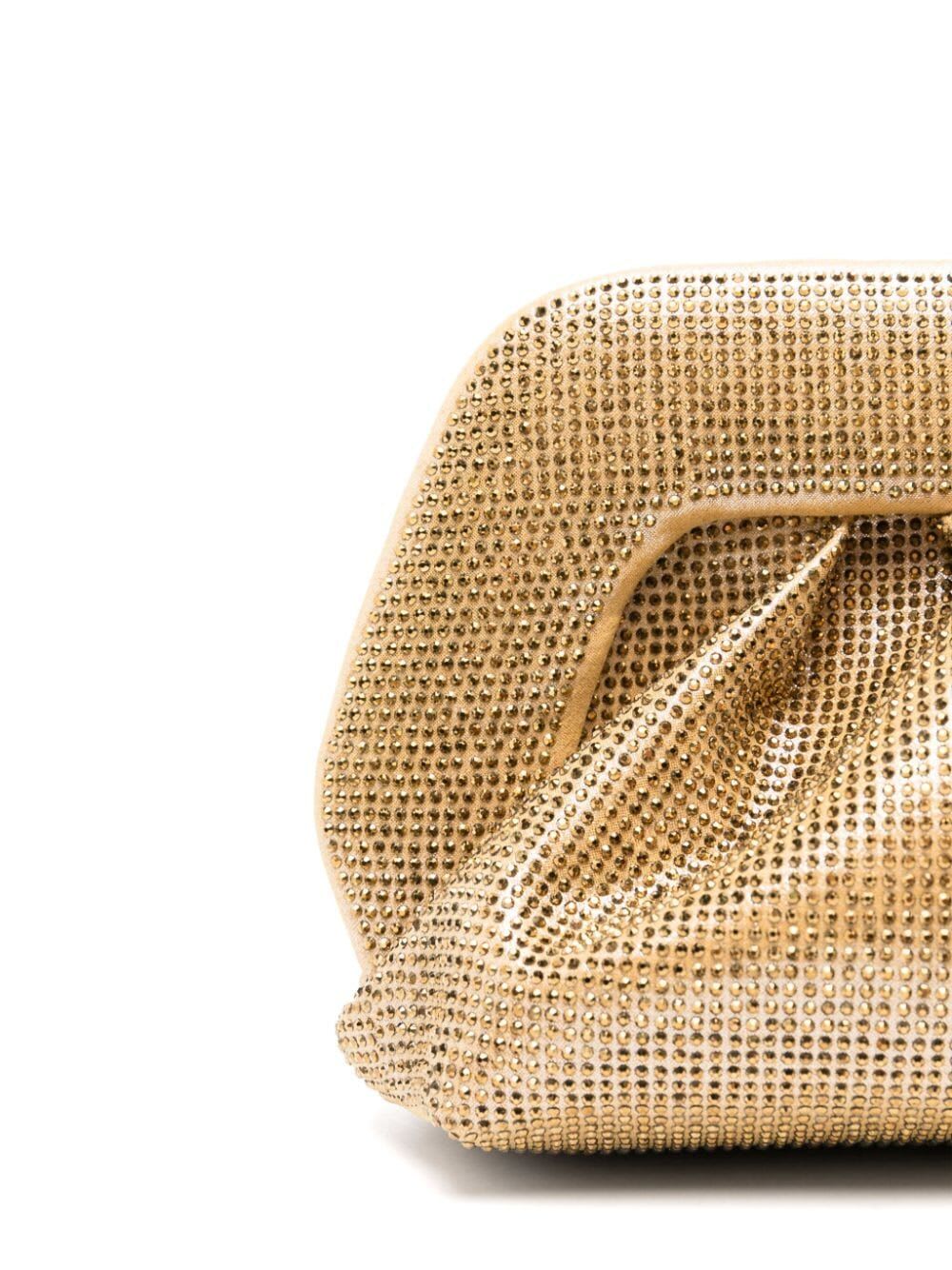 Shop Themoirè Gea Strass Bag In Gold