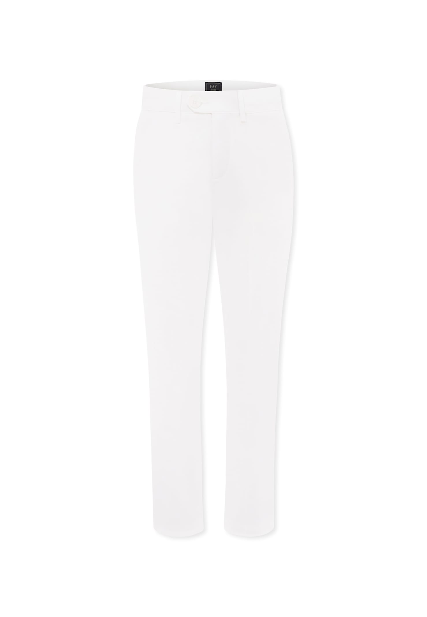 Fay Ivory Trousers For Boy With Logo