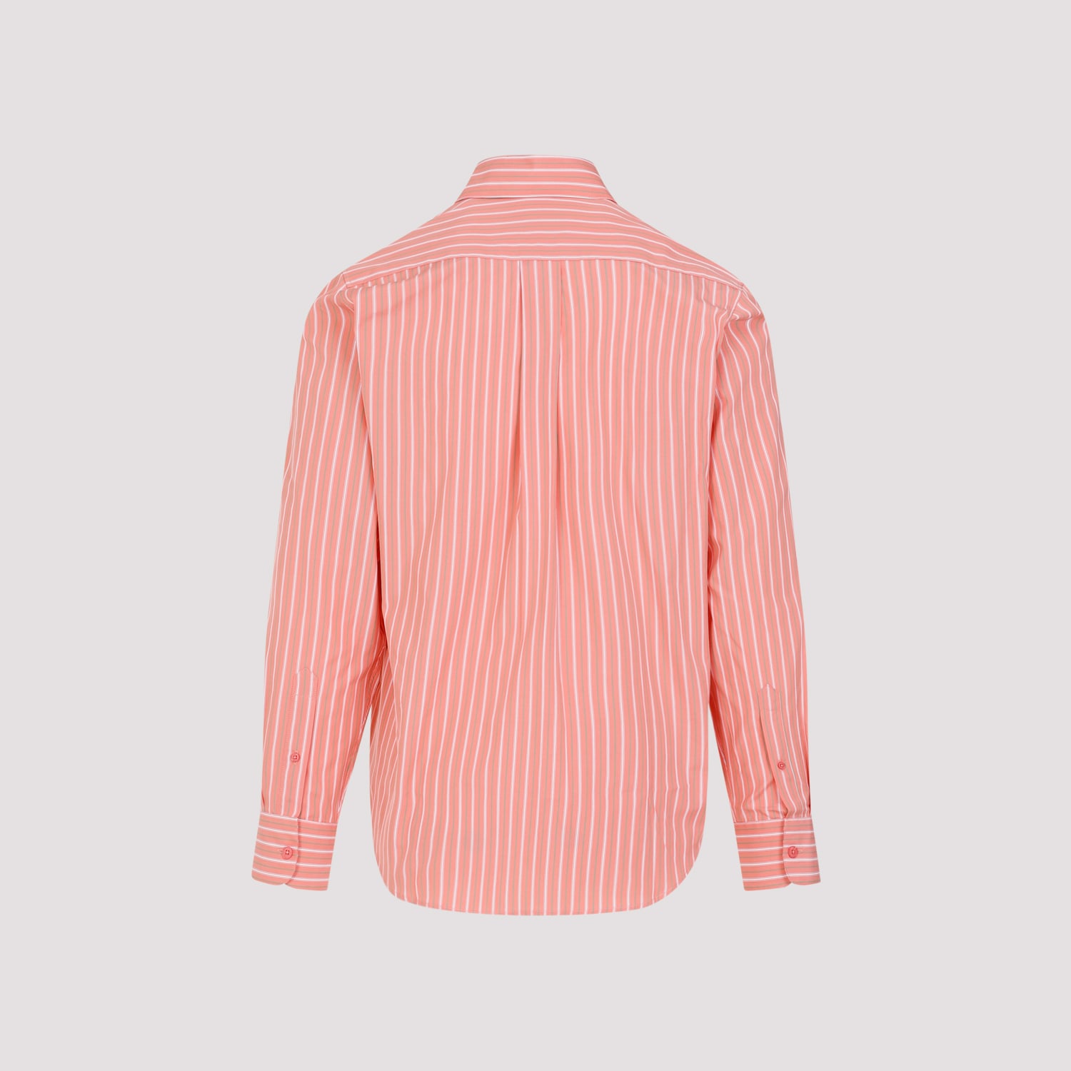 Shop Martine Rose Classic Shirt In Pnkgrs Pinkgreen Stripe