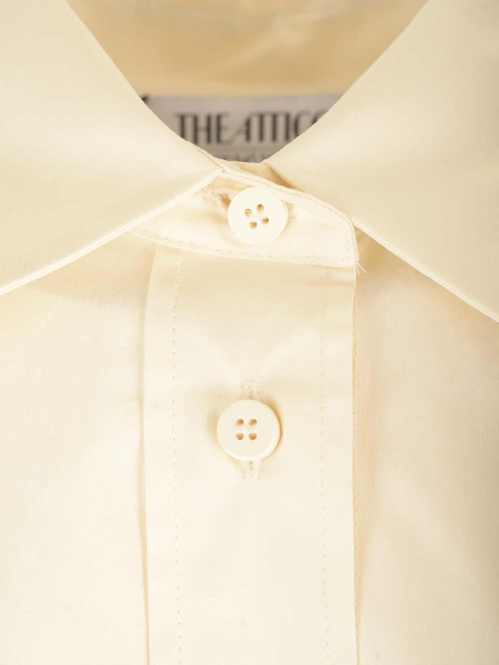 Shop Attico Logo Printed Drawstring-waist Shirt
