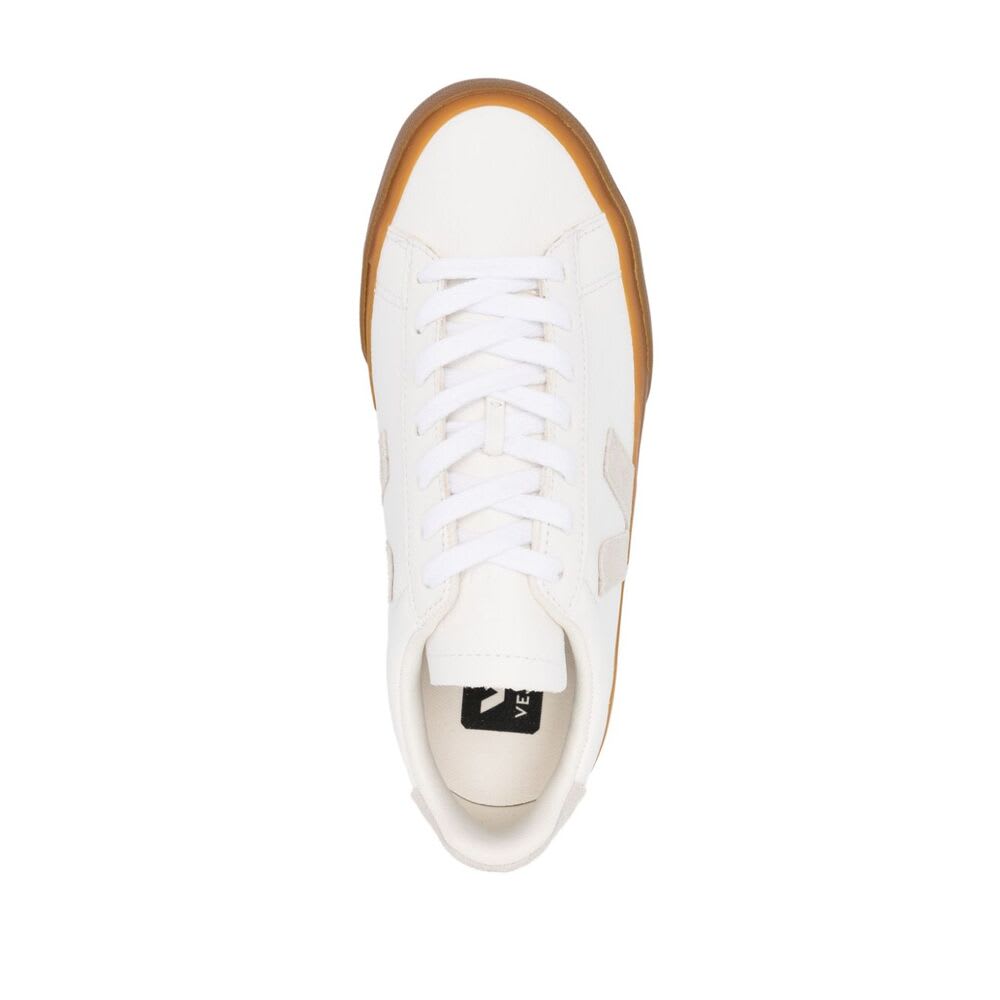 Veja Campo Chtomefree Leather Sneakers In White