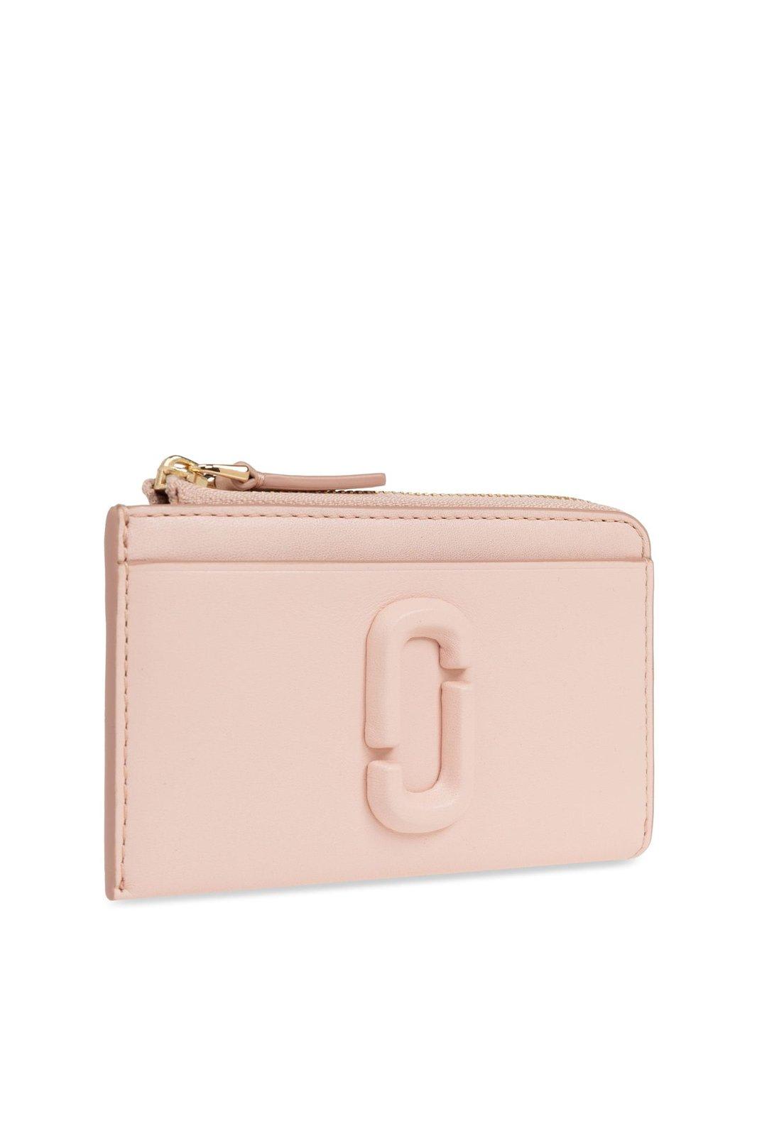 Marc Jacobs The Covered J Marc Top Zip Mutil Wallet In Rose