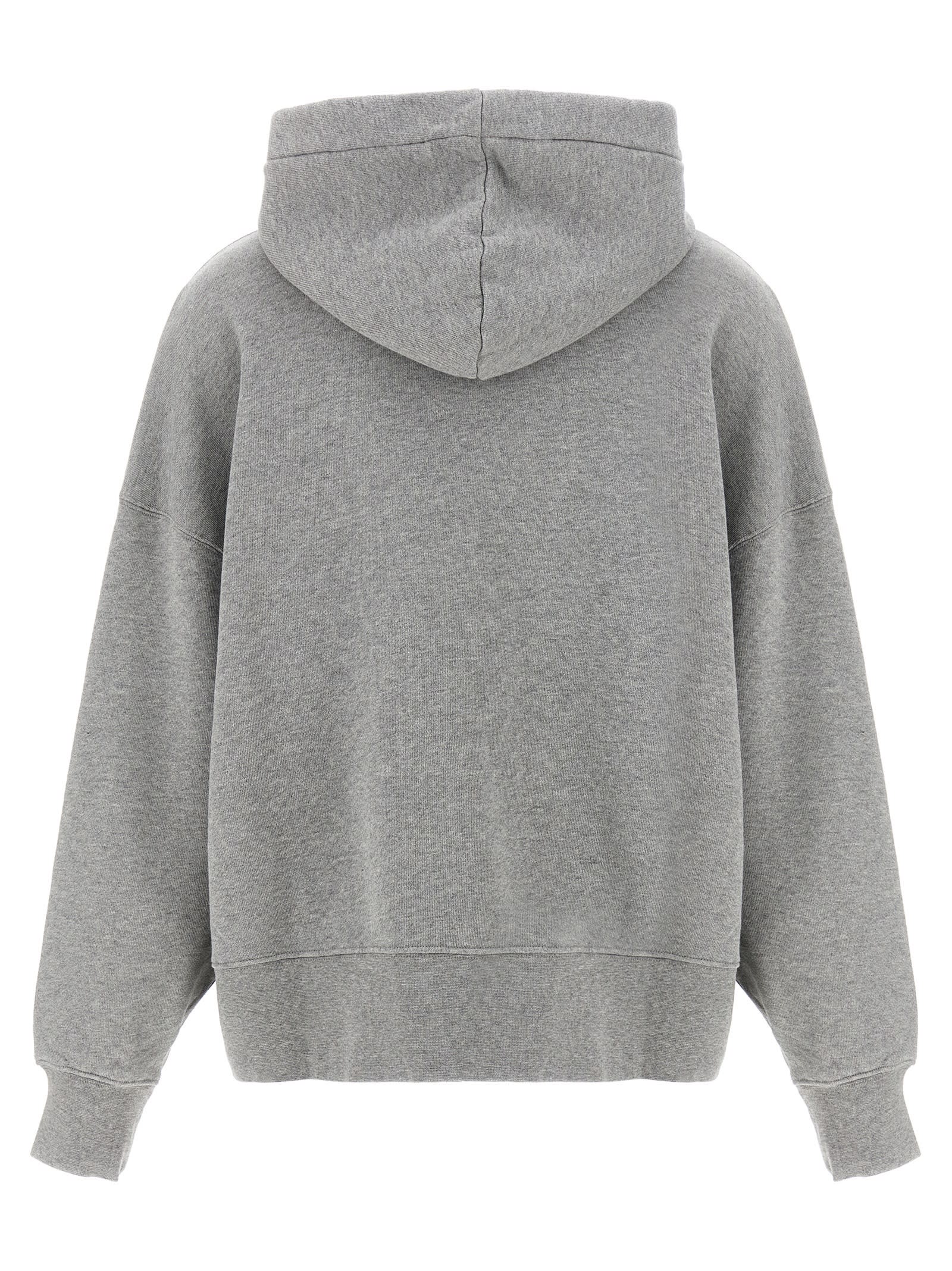 Shop Palm Angels College Classic Hoodie In Gray