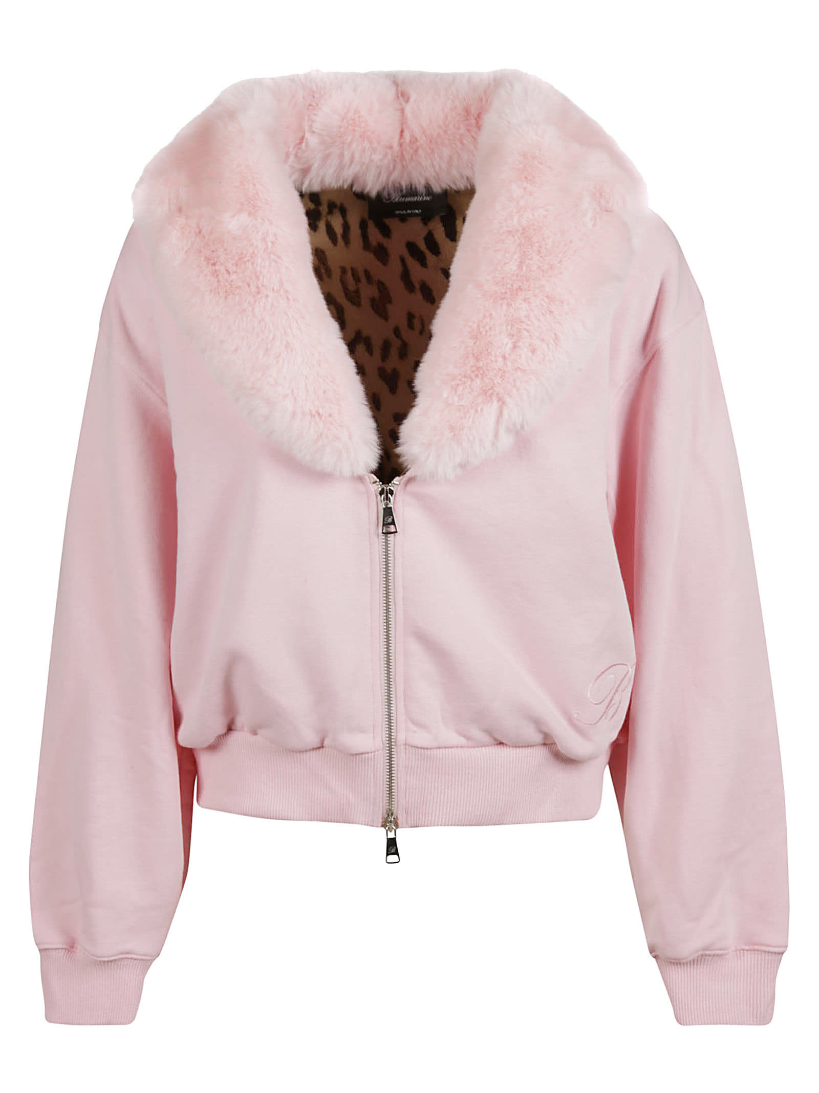 Blumarine Furry Zip Jacket