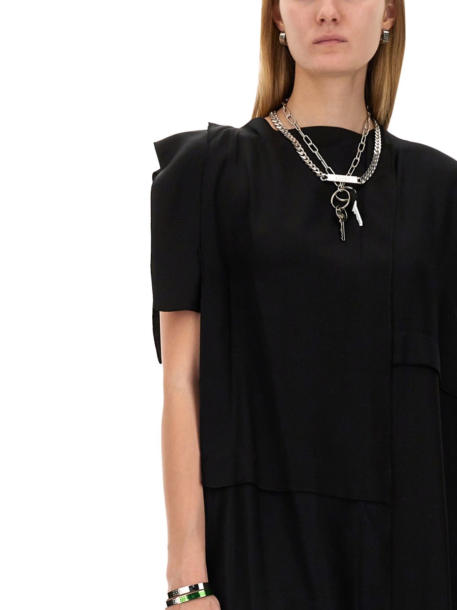 Shop Mm6 Maison Margiela Maxi Dress In Black