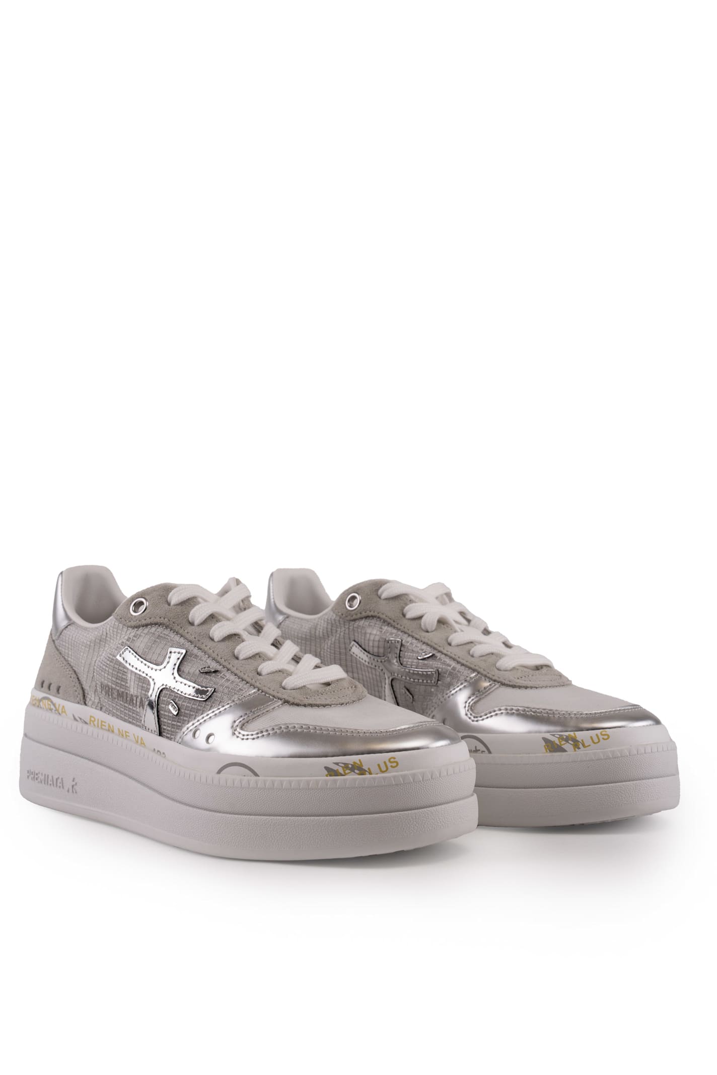 Premiata Micol 7446 Sneakers In Argento