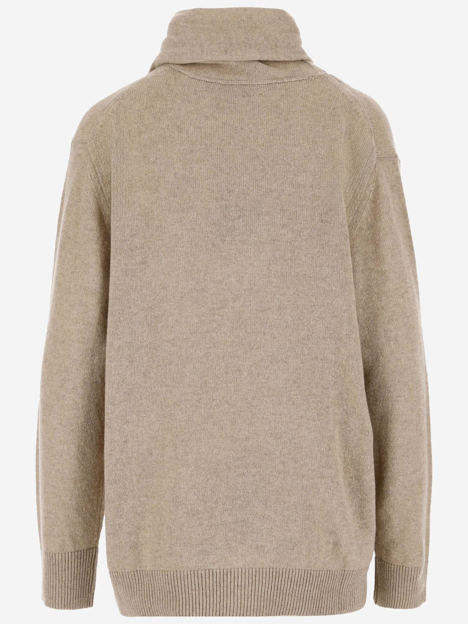 Shop Stella Mccartney Wool And Cashmere Sweater In Beige