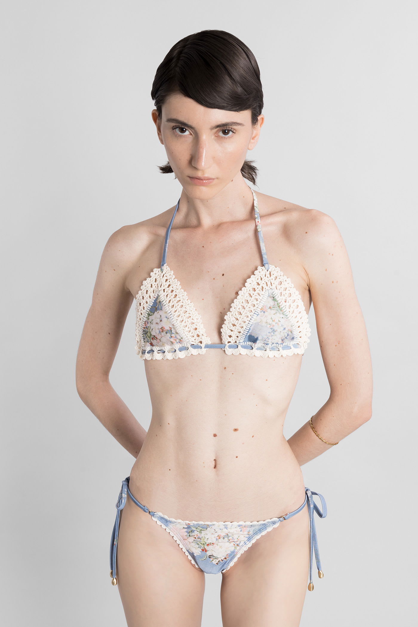 Beachwear In Cyan Polyamide