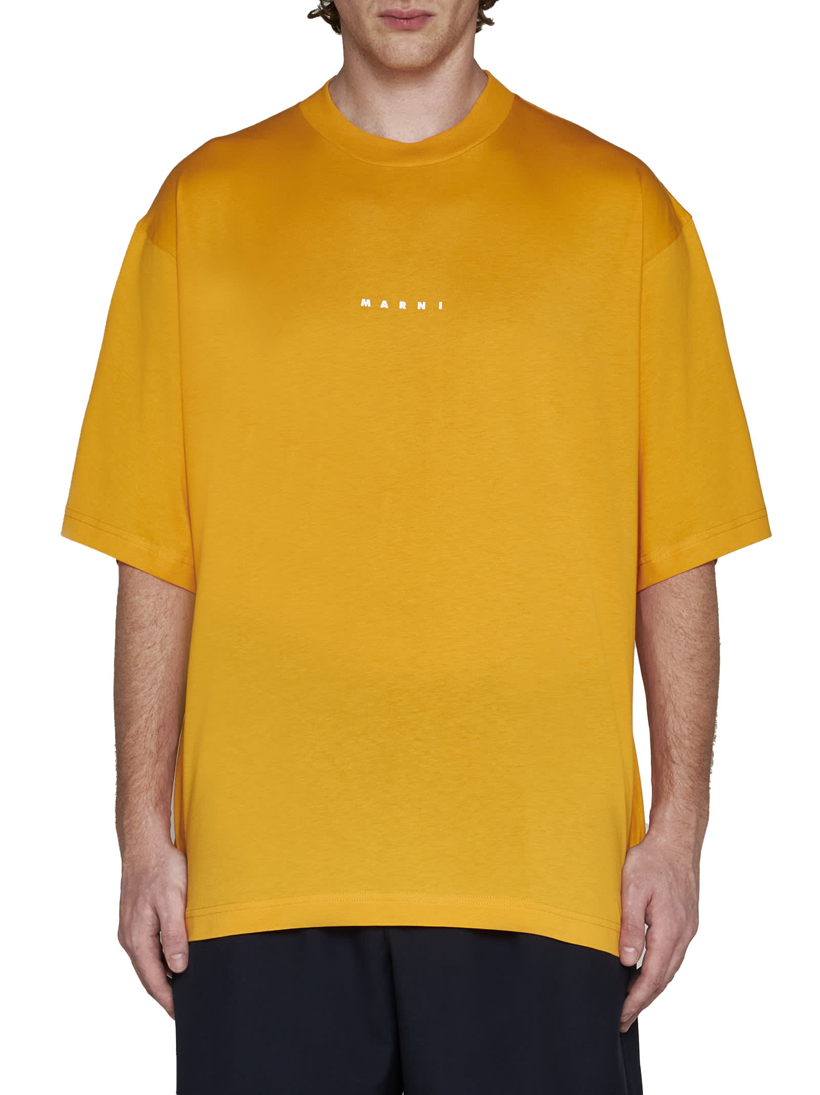 Shop Marni T-shirt In Light Orange